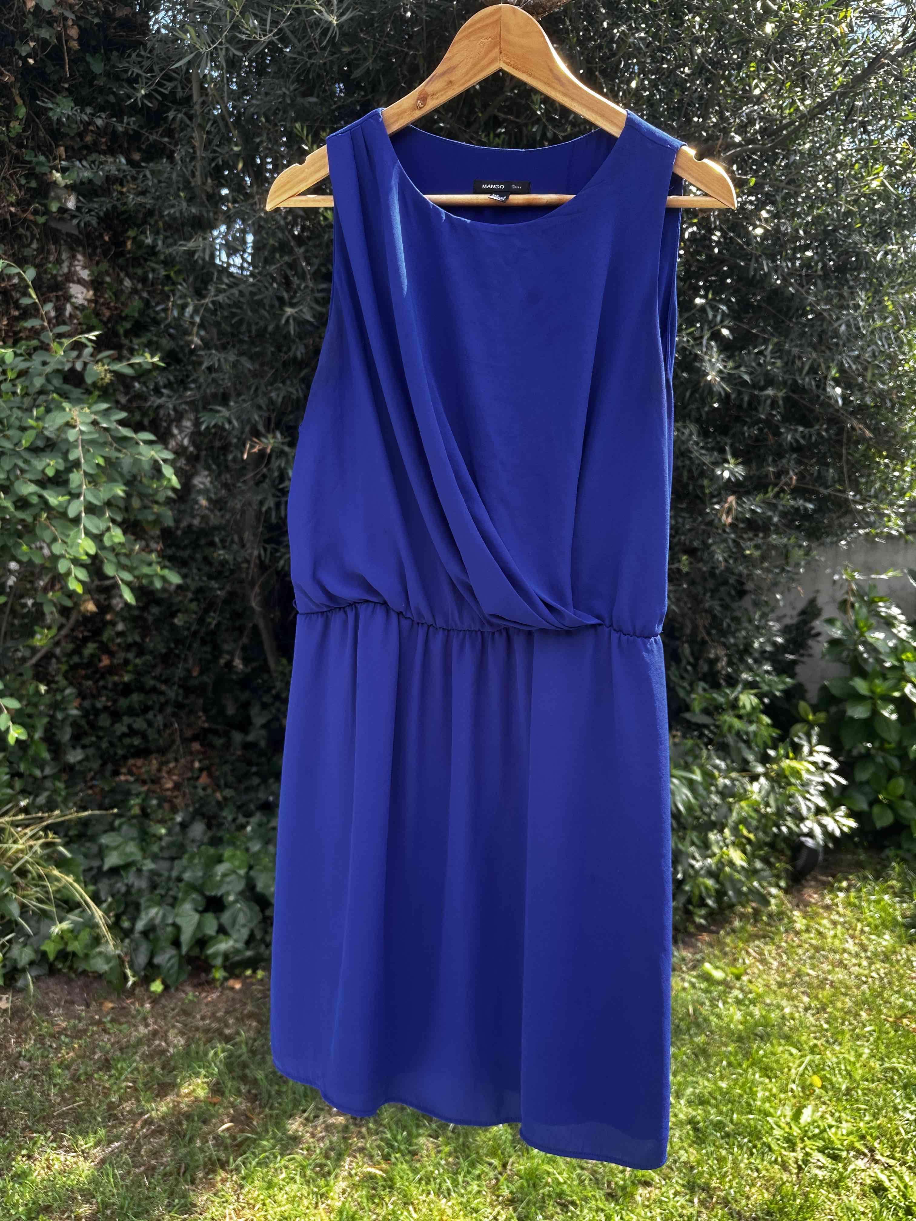 Vestido azul sin mangas - miniatura 2