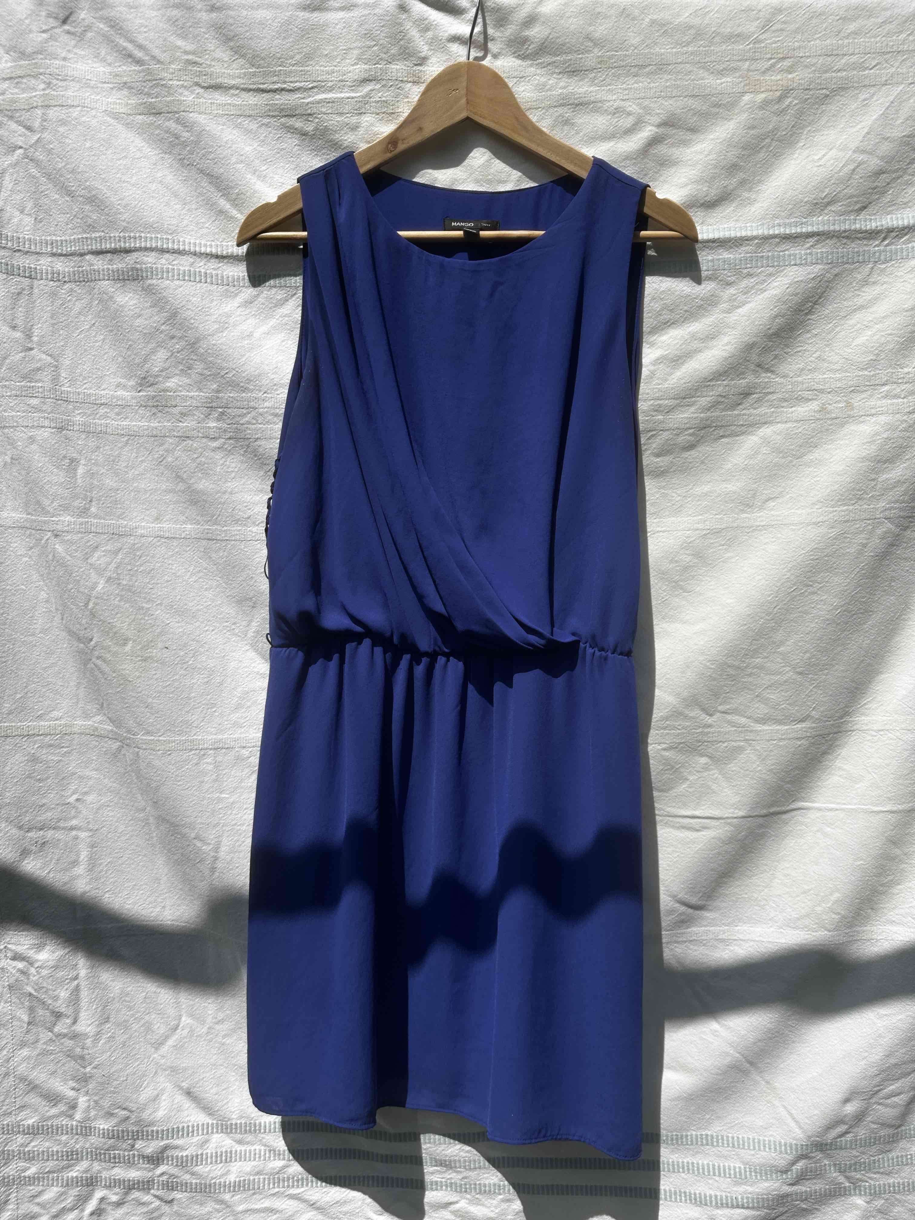 Vestido azul sin mangas - miniatura 4