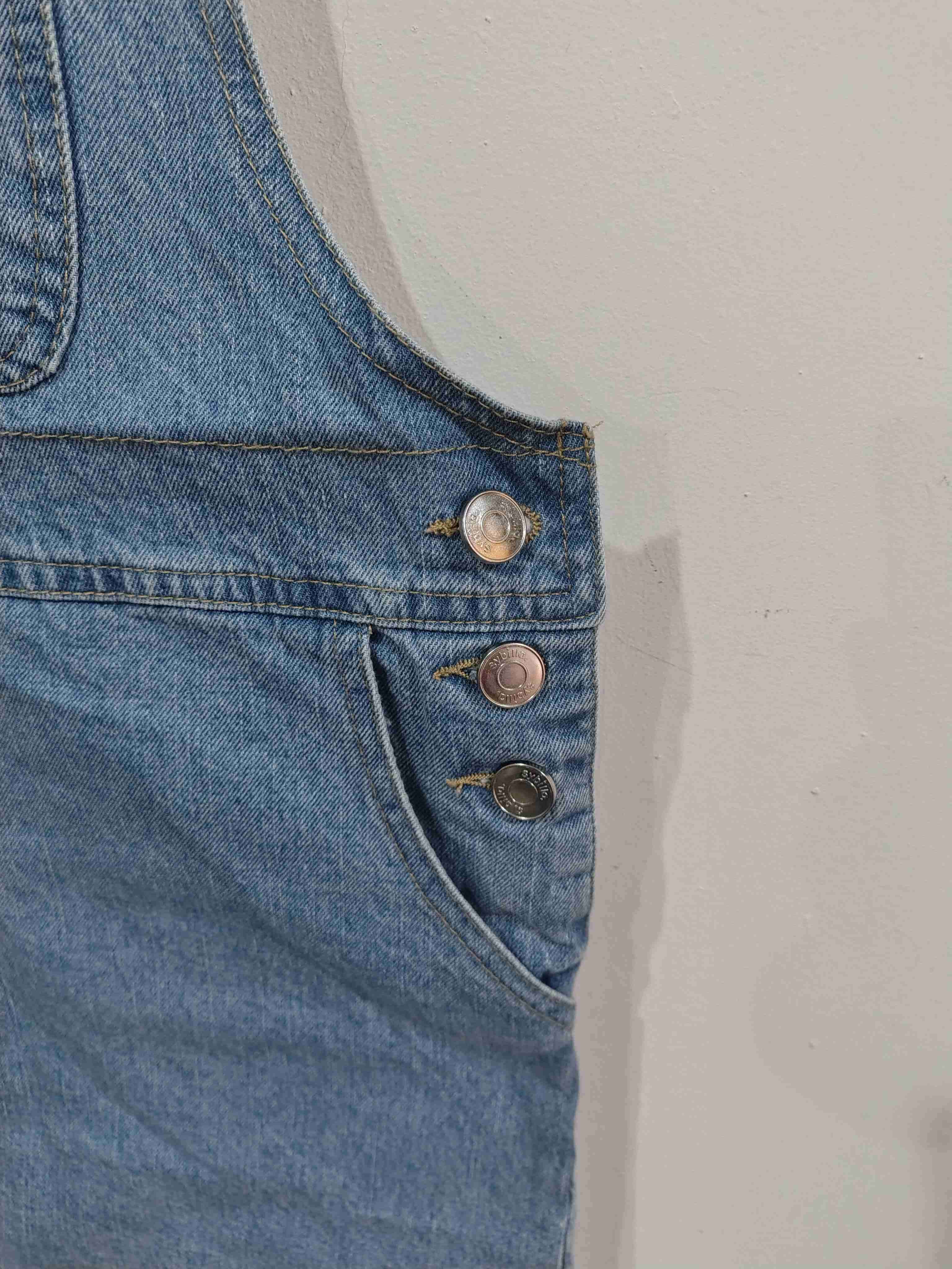 Jardinera de mezclilla azul Sybilla - miniatura 4