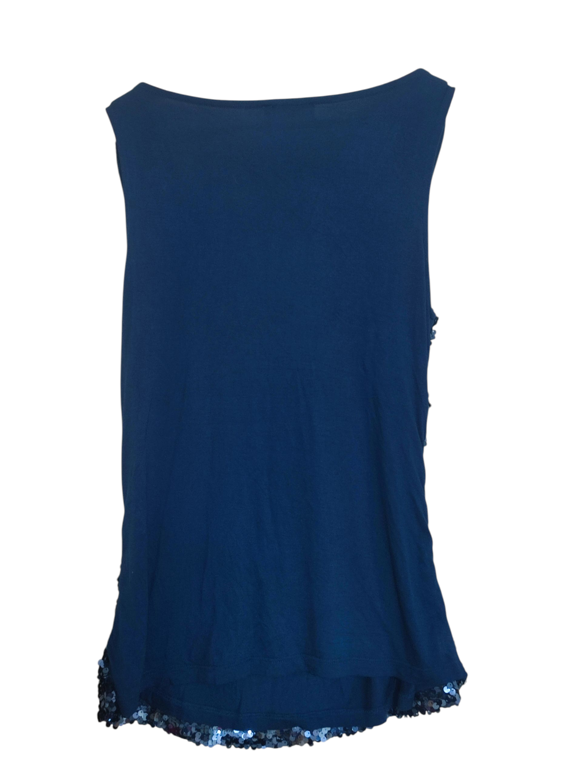 Polera de lentejuelas azul - miniatura 2