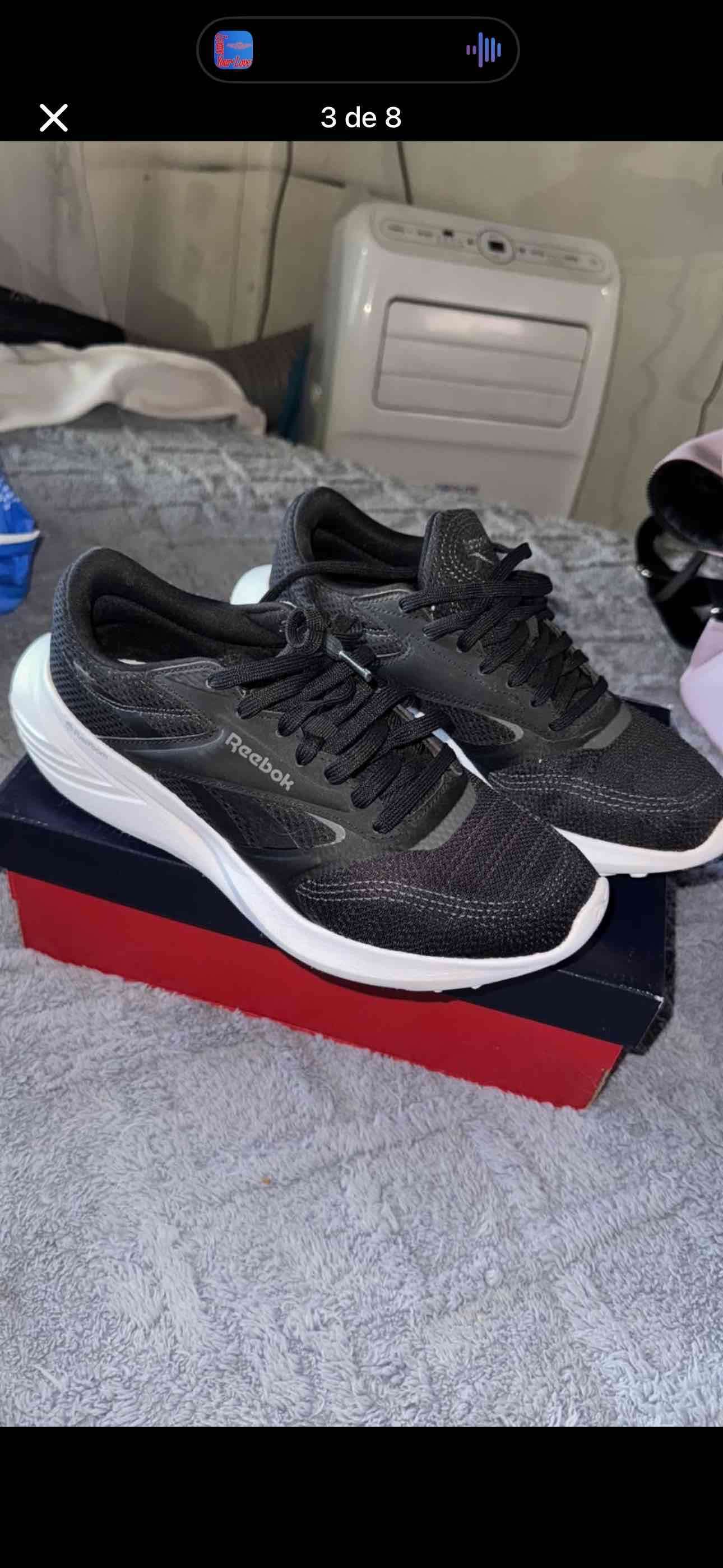 Zapatillas deportivas negras Reebok mujer