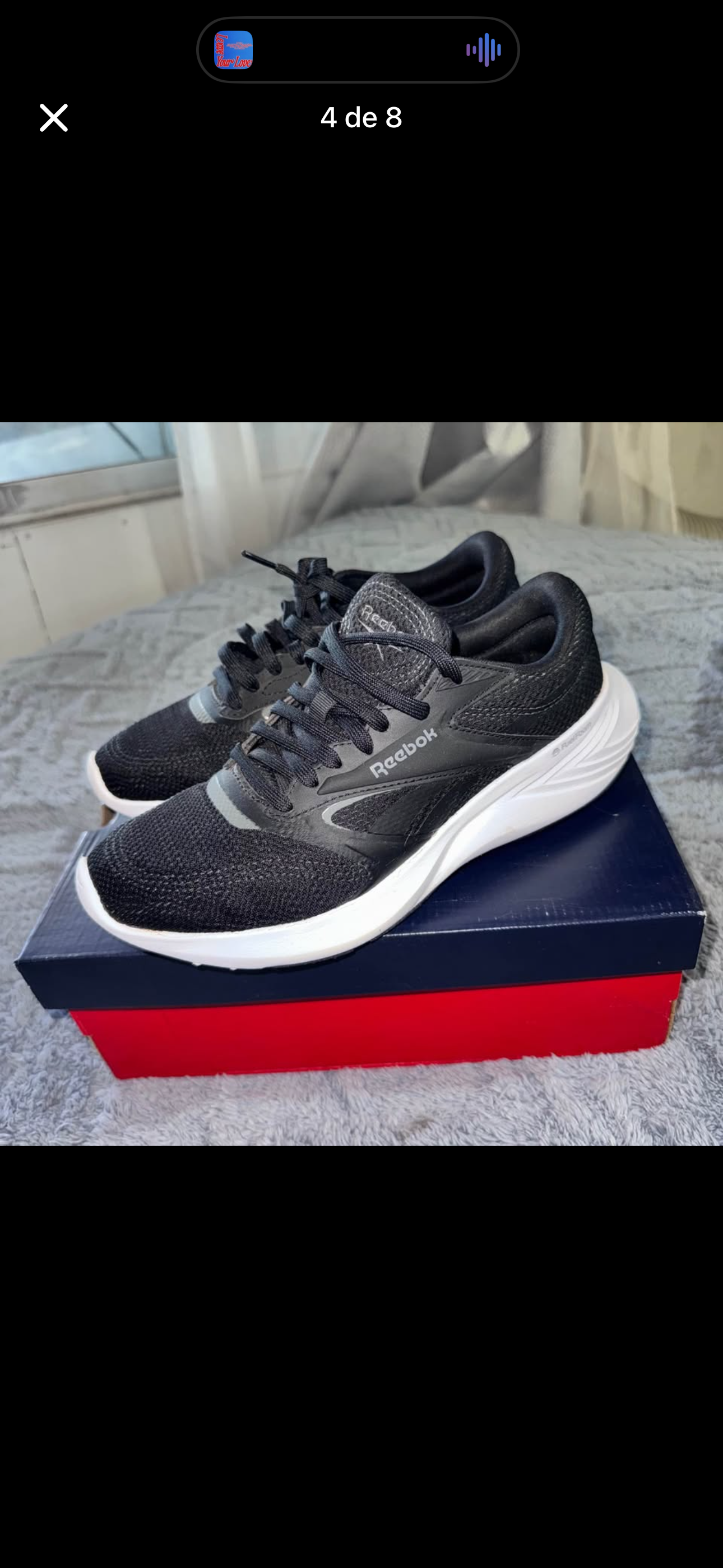 Zapatillas deportivas negras Reebok mujer - miniatura 2