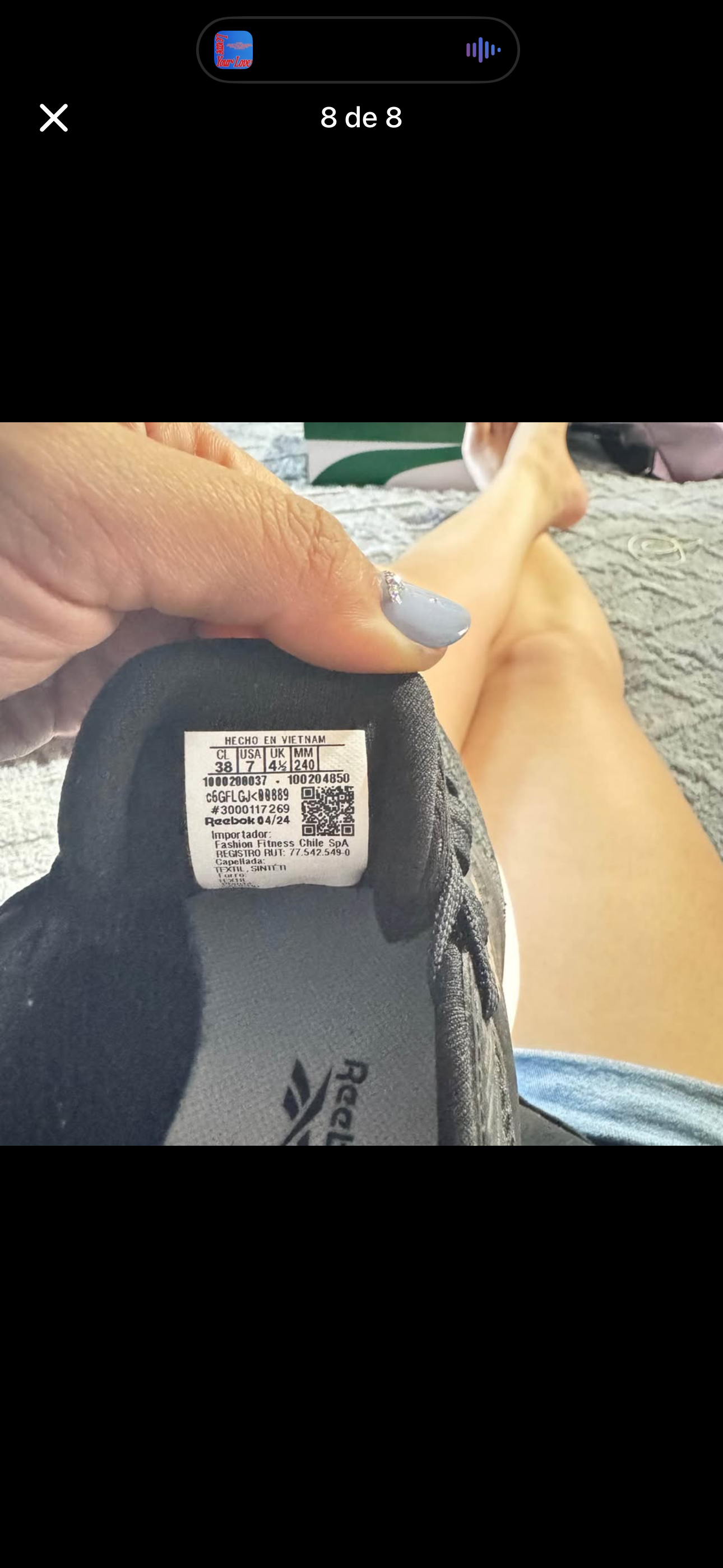 Zapatillas deportivas negras Reebok mujer - miniatura 4