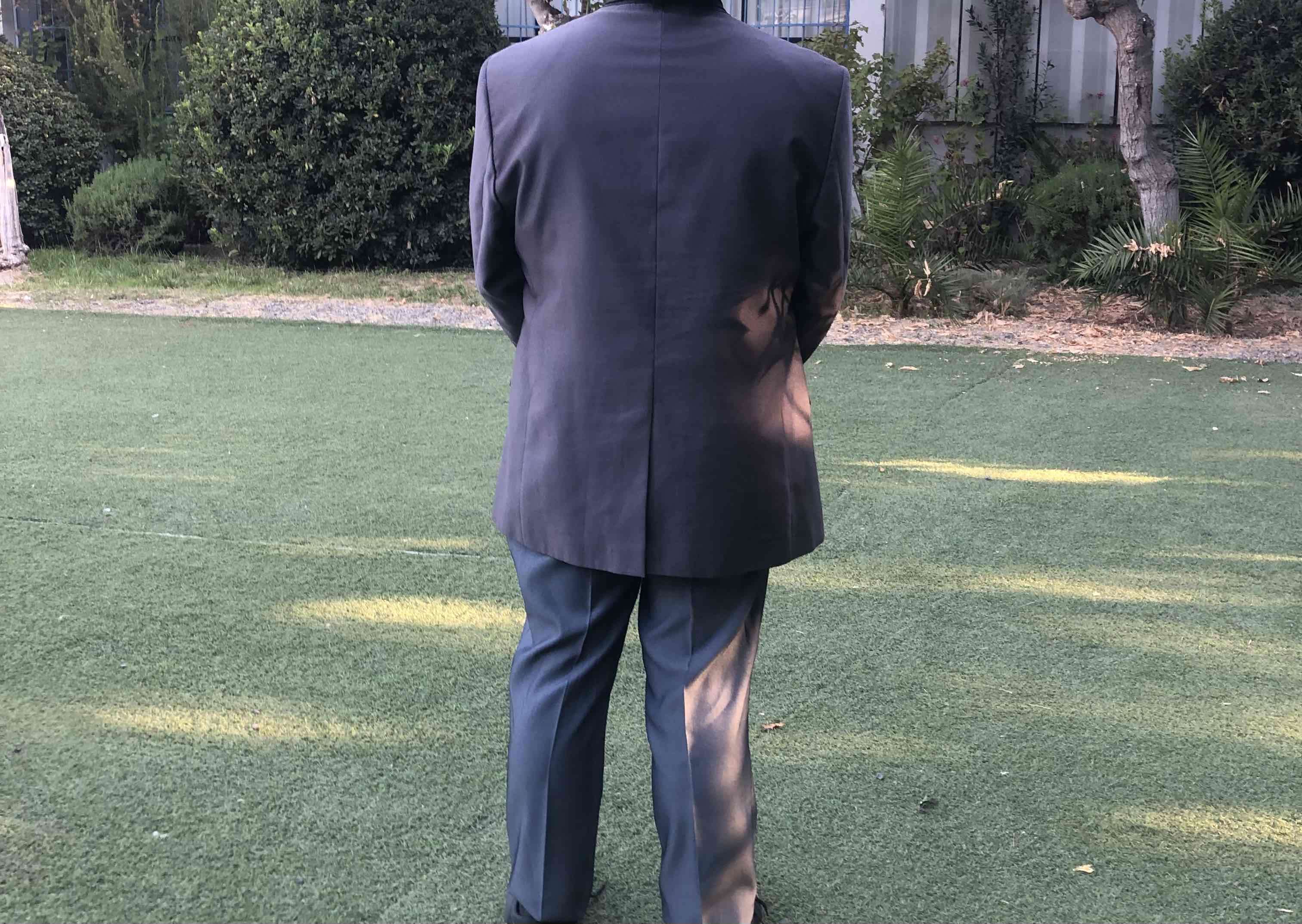 Terno de Gala Gris Satinado - miniatura 2