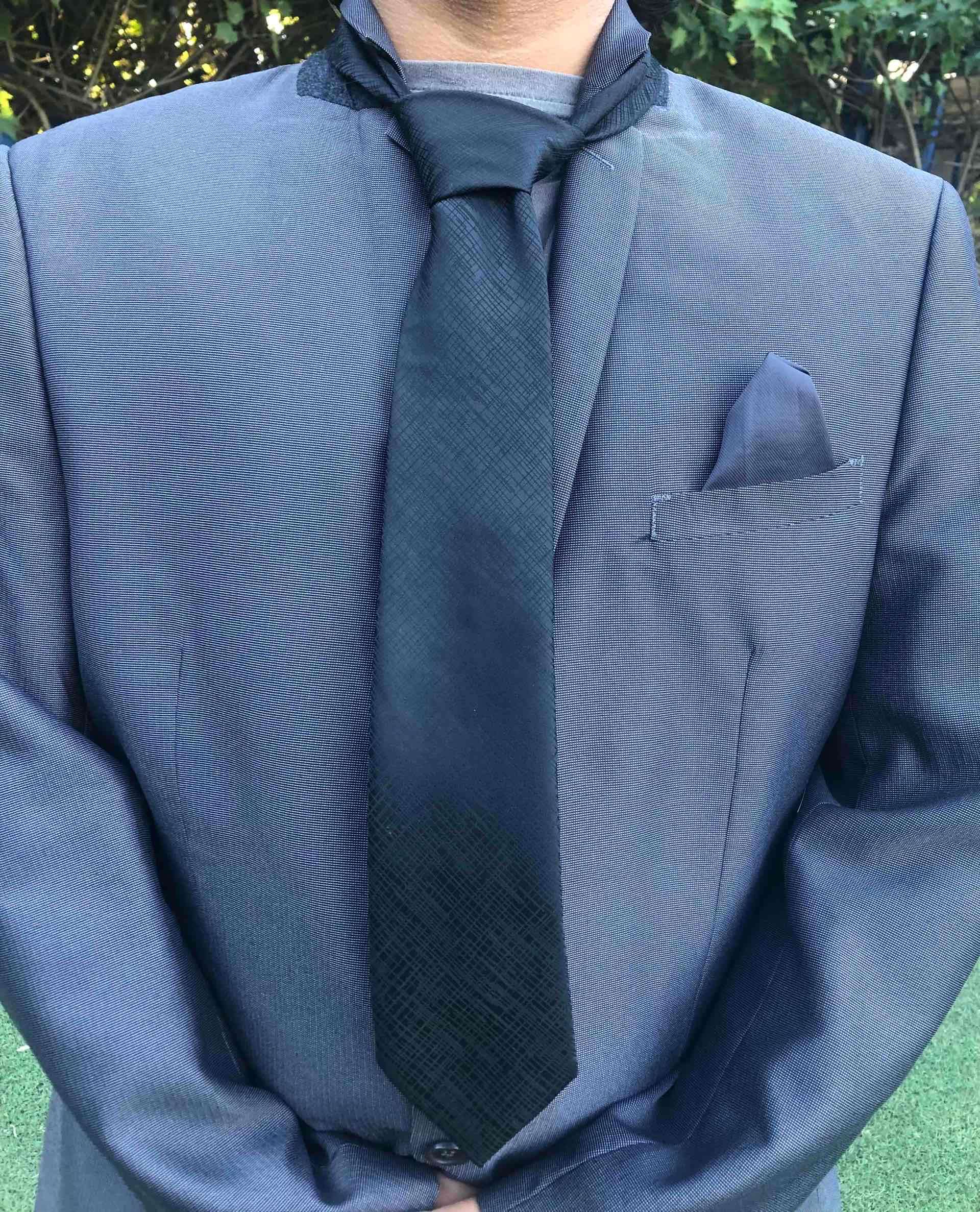 Terno de Gala Gris Satinado - miniatura 3