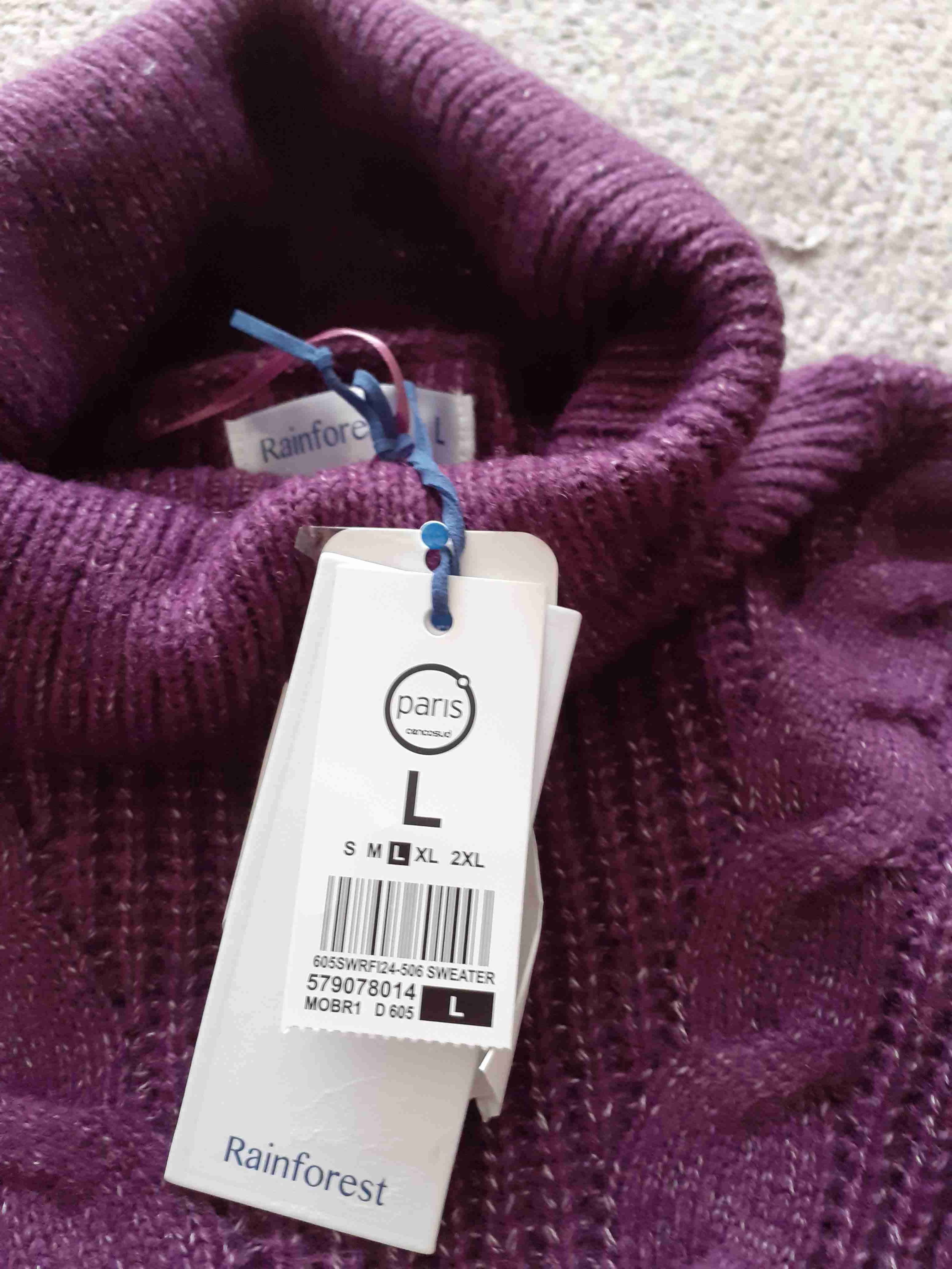 Suéter morado marca Rainforest - miniatura 2