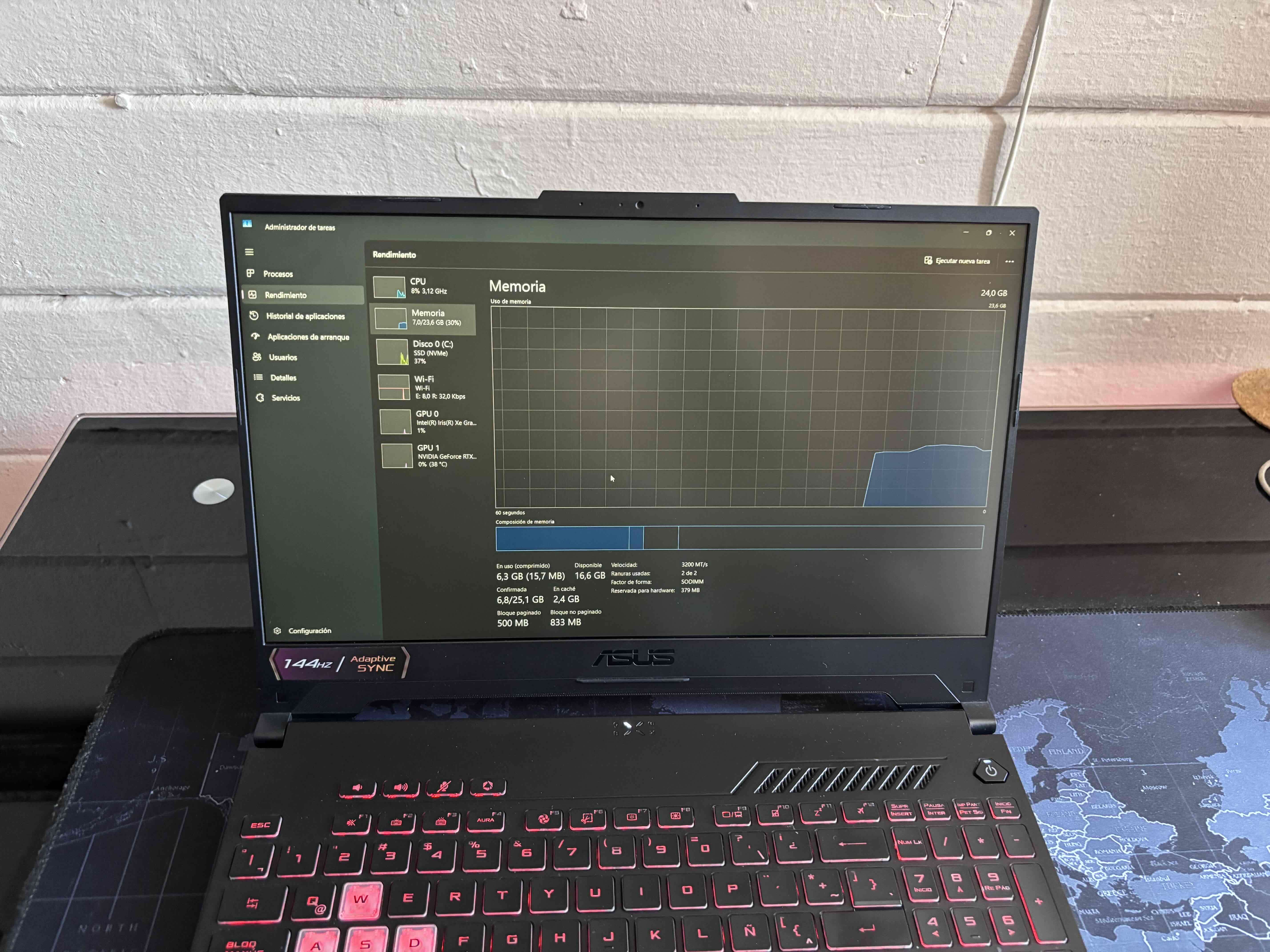 Asus tuf gaming  f15 24gb ram  nvdia rtx3050 - miniatura 4