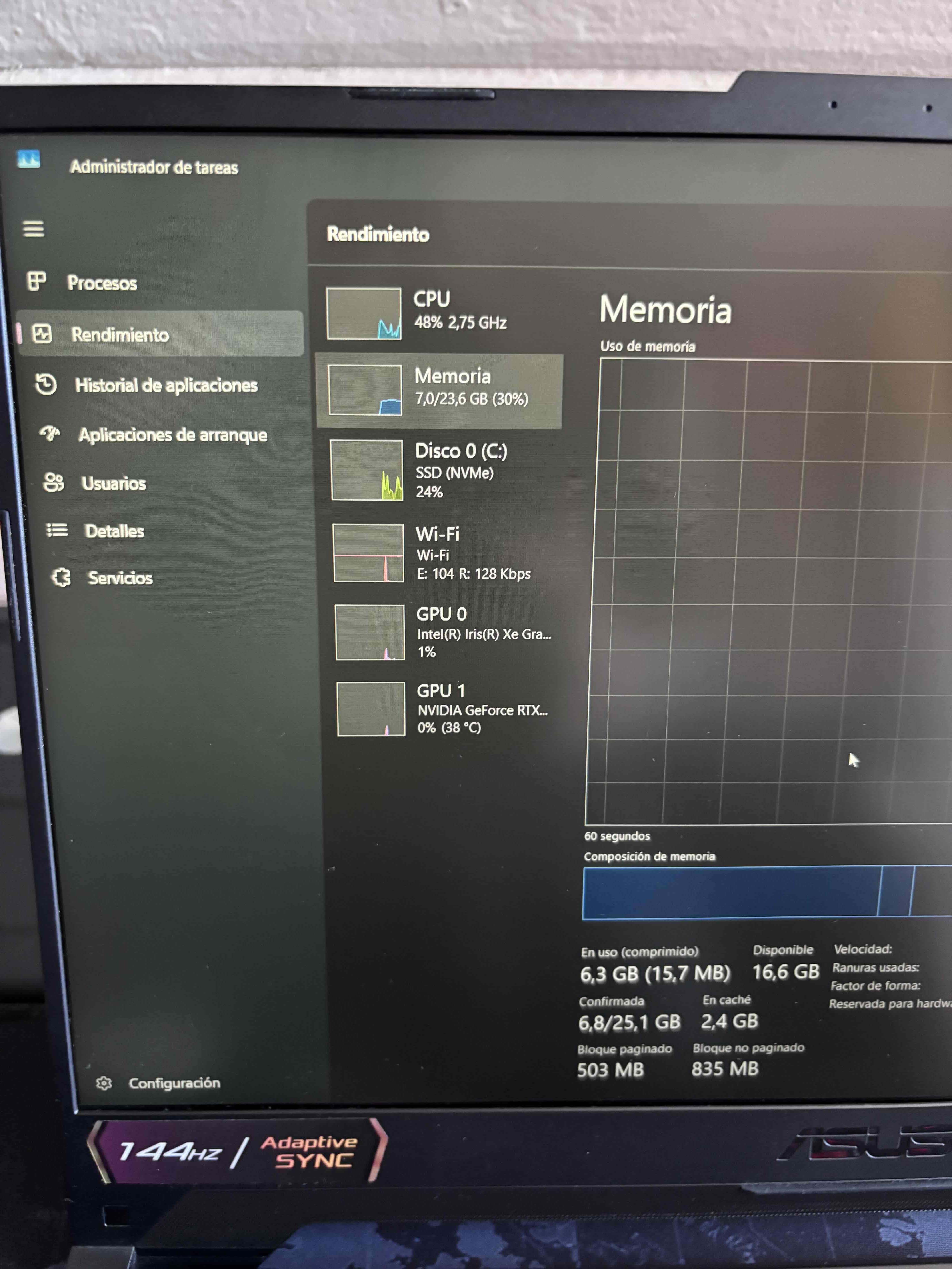 Asus tuf gaming  f15 24gb ram  nvdia rtx3050 - miniatura 5