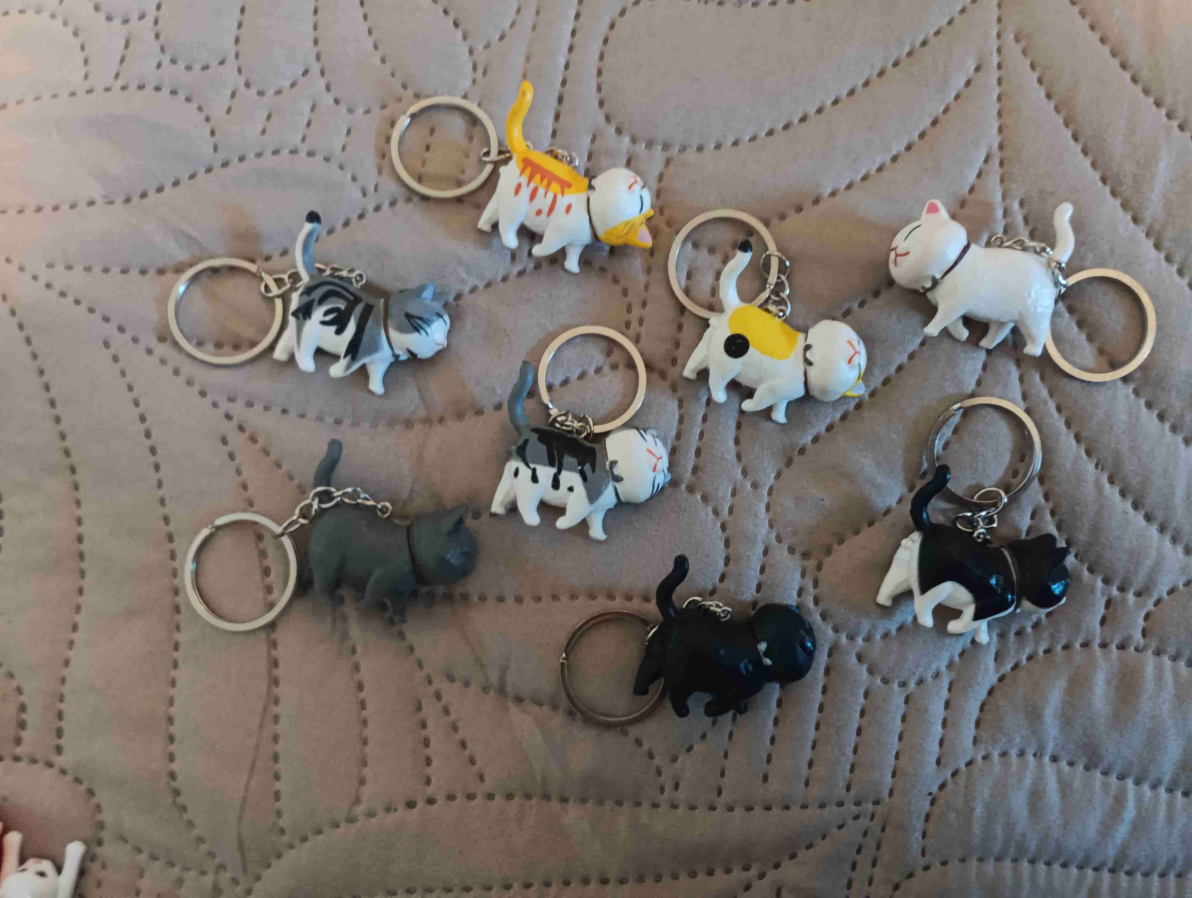 Llavero de gatos decorativos