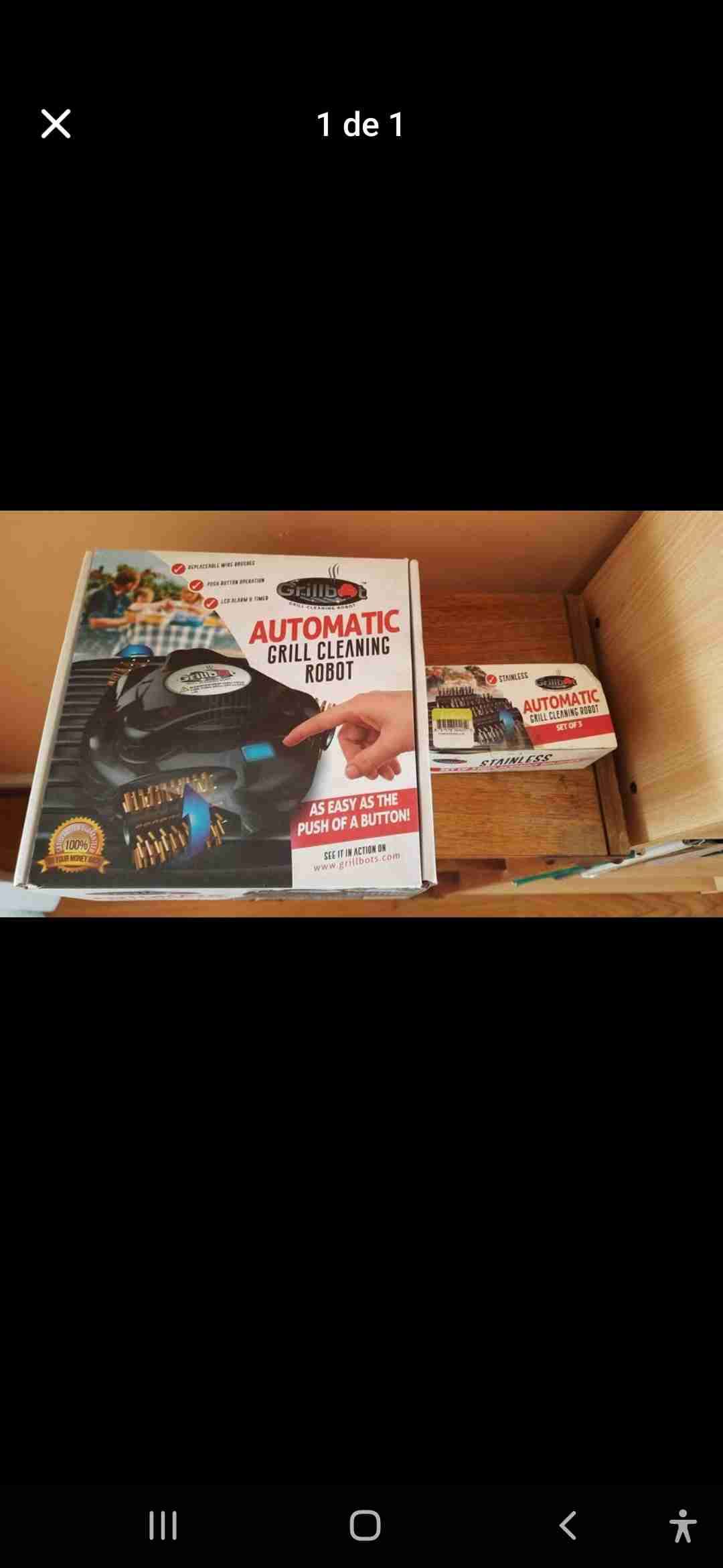 Robot limpiador de parrilla automático