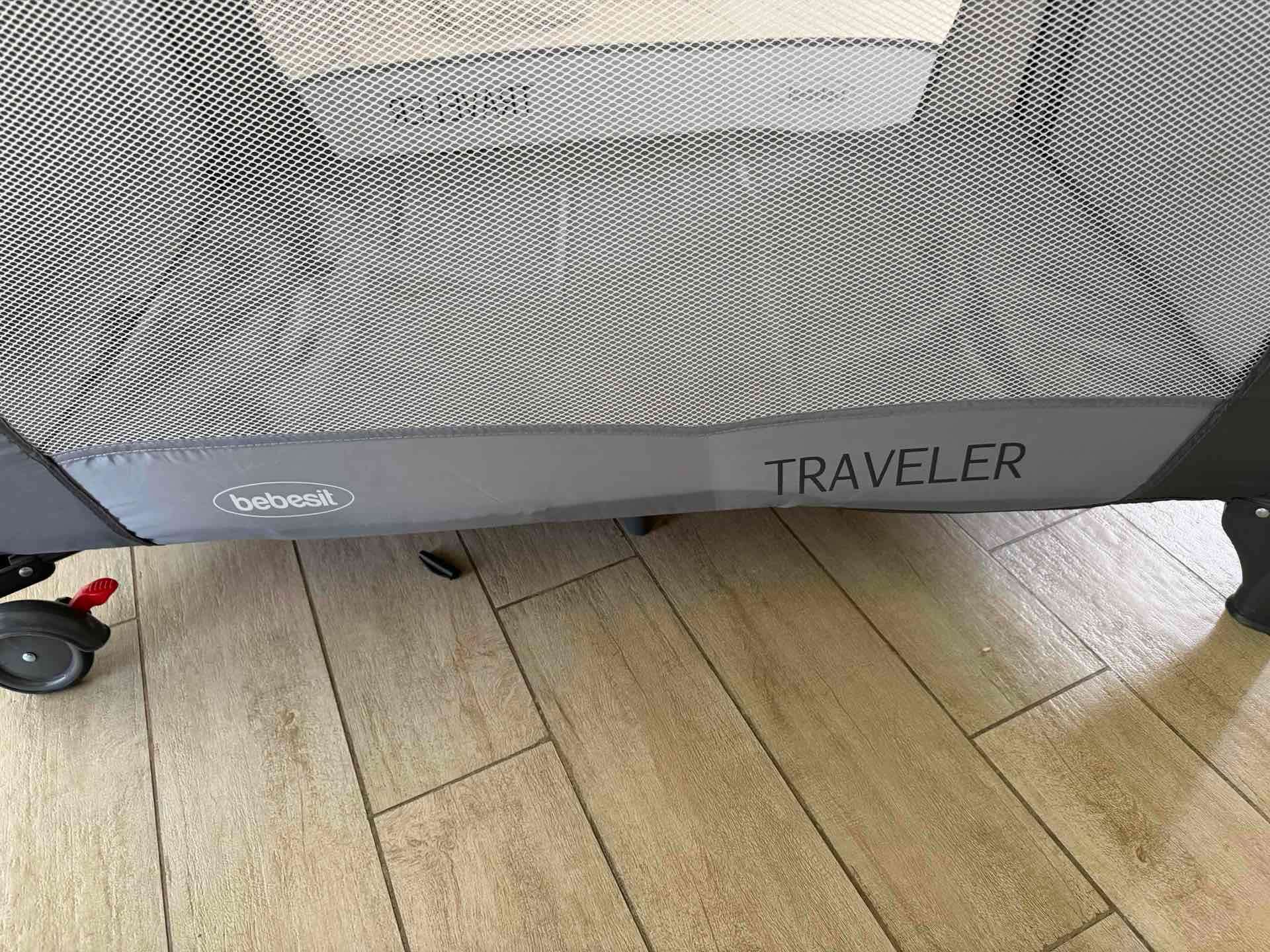 Cuna corral de viaje gris - miniatura 4