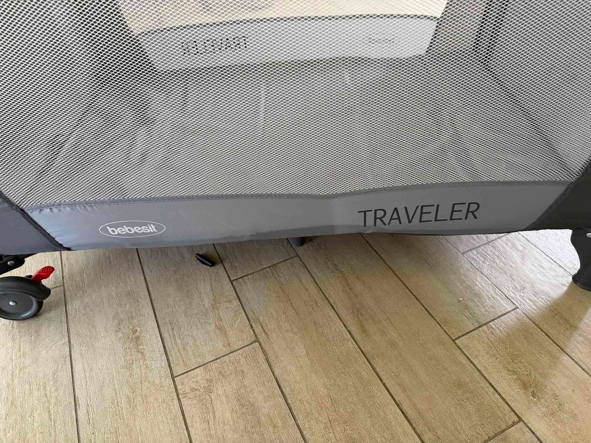 Cuna corral de viaje gris - miniatura 5