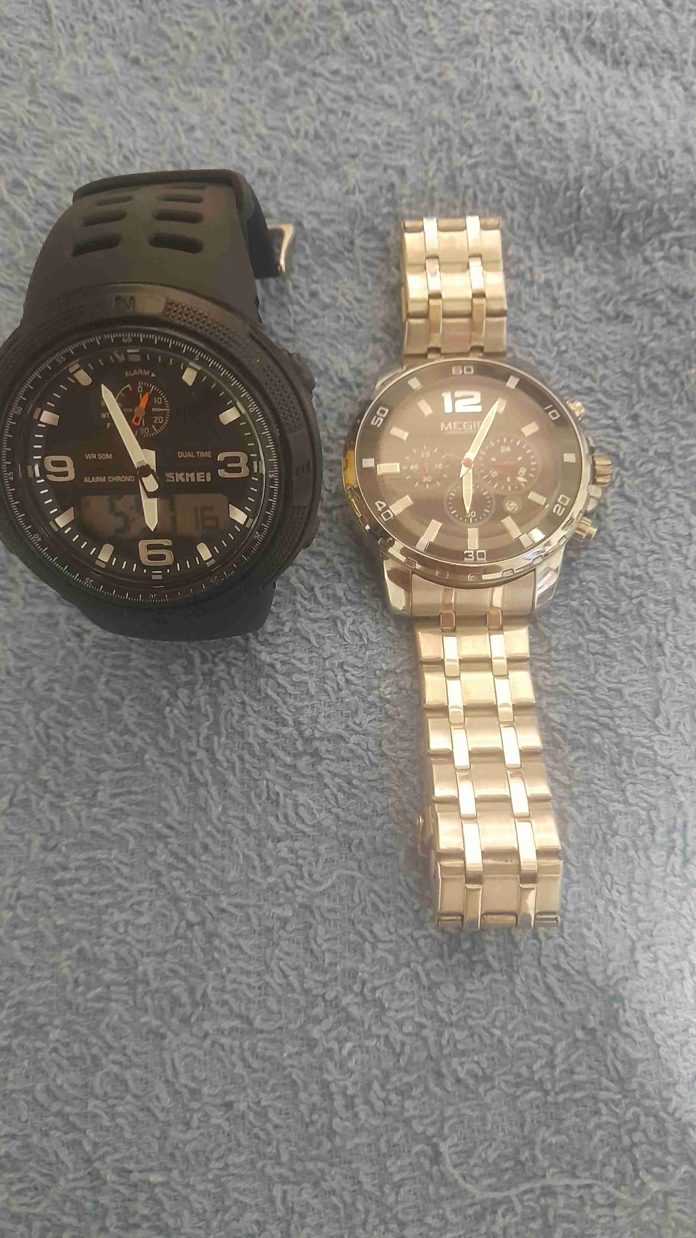 Reloj análogo y digital negro - miniatura 2