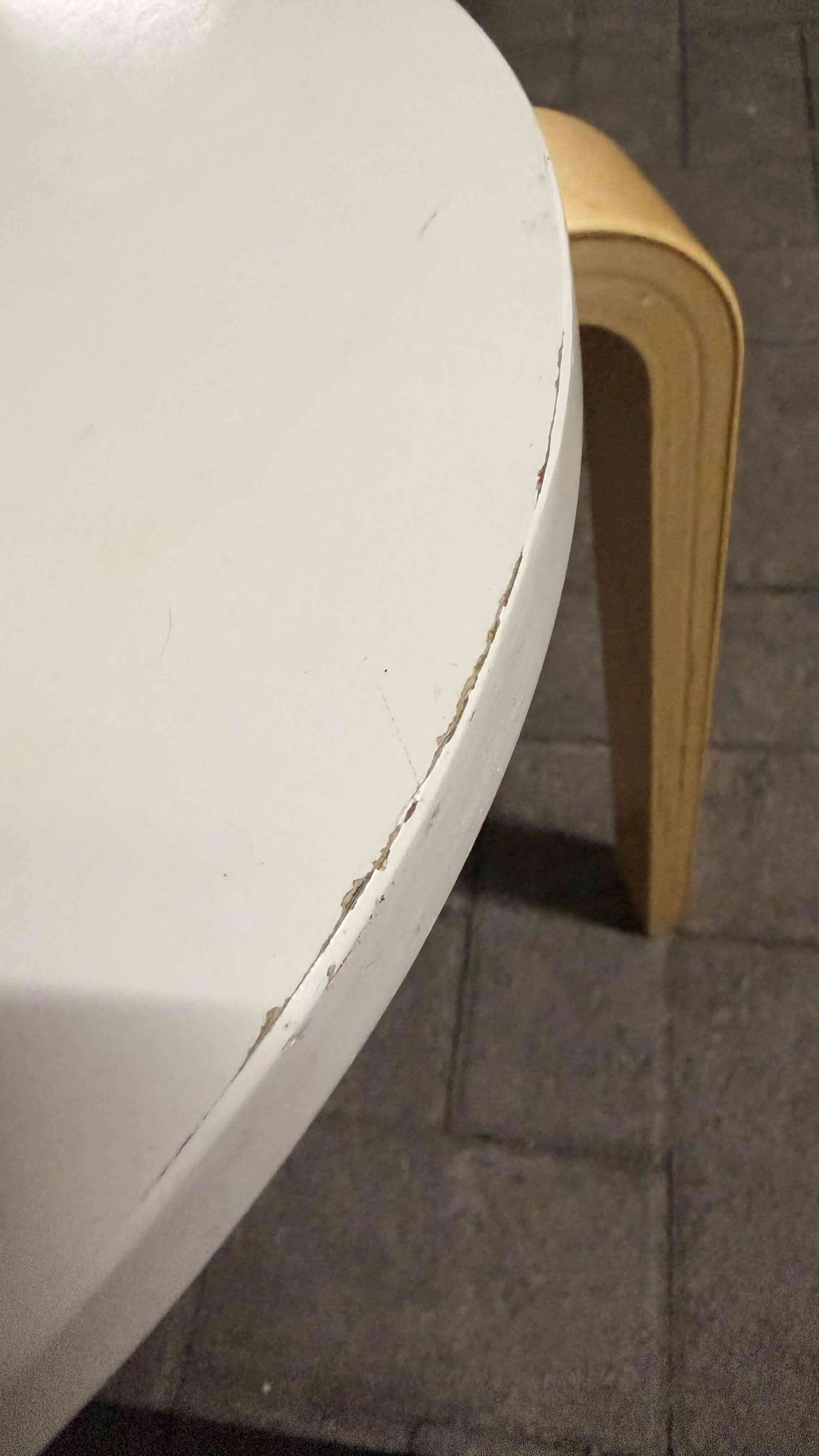 Banqueta de madera y blanco - miniatura 2