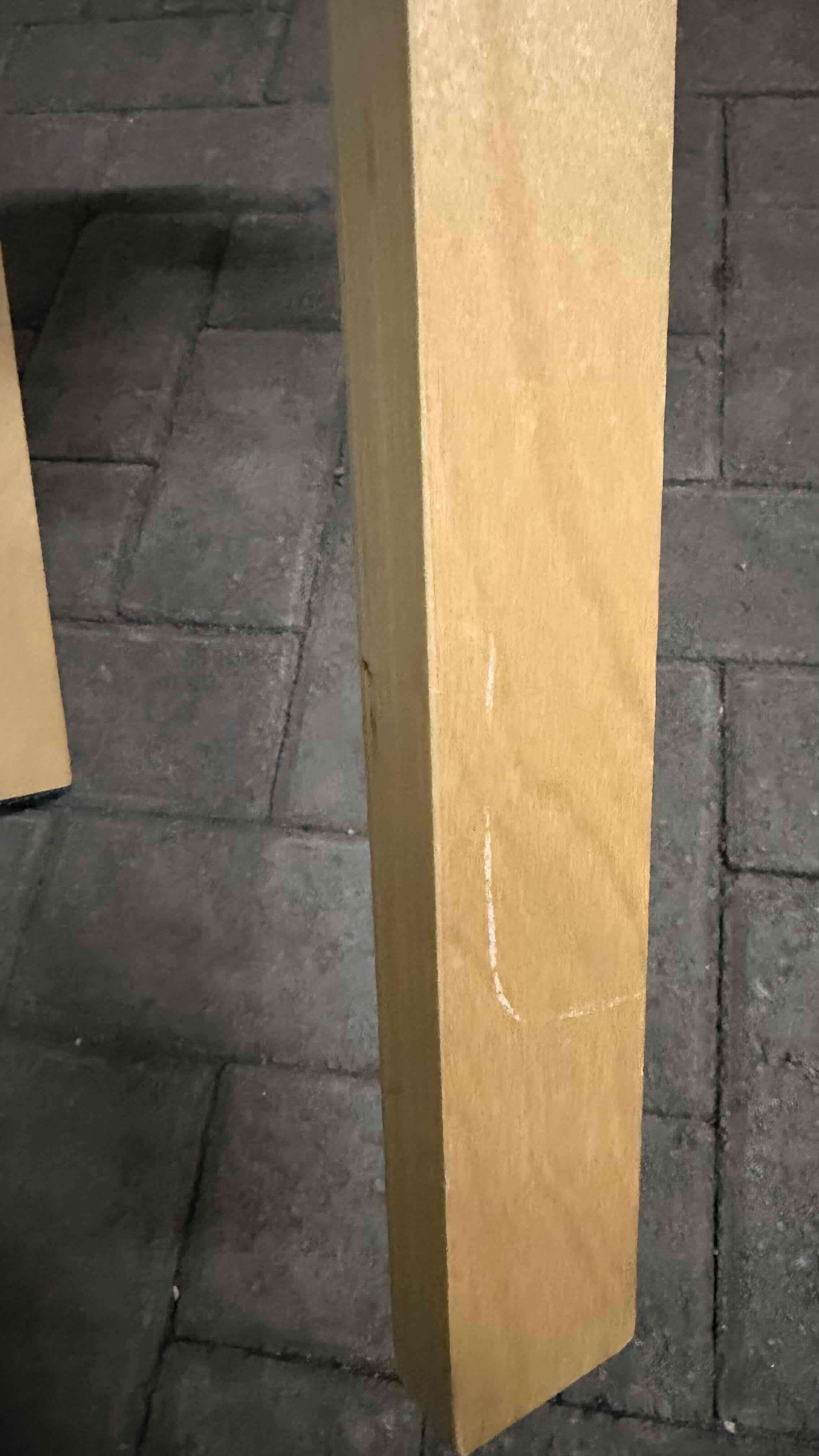 Banqueta de madera y blanco - miniatura 4