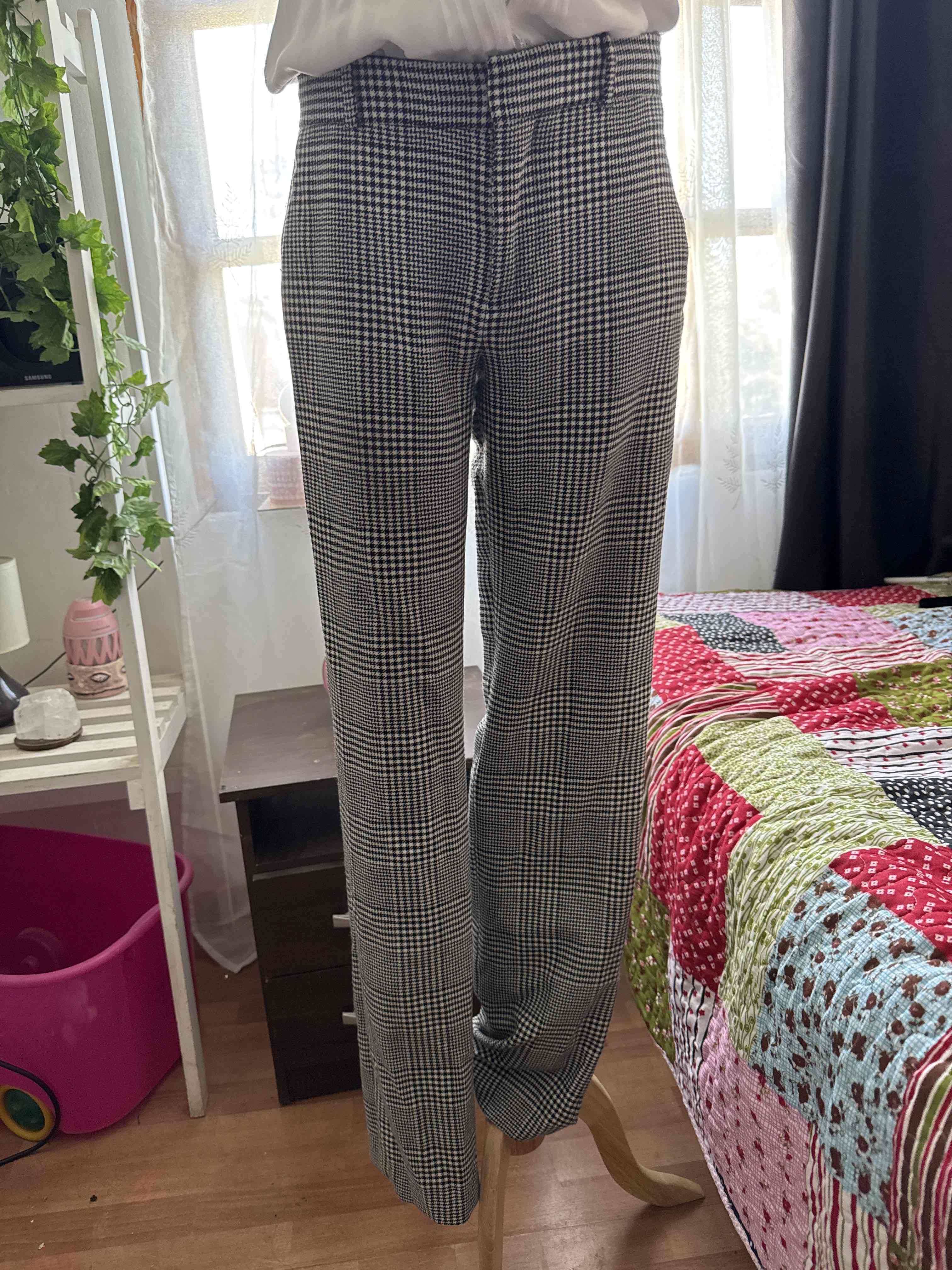 Pantalón cuadros blanco y negro - miniatura 2