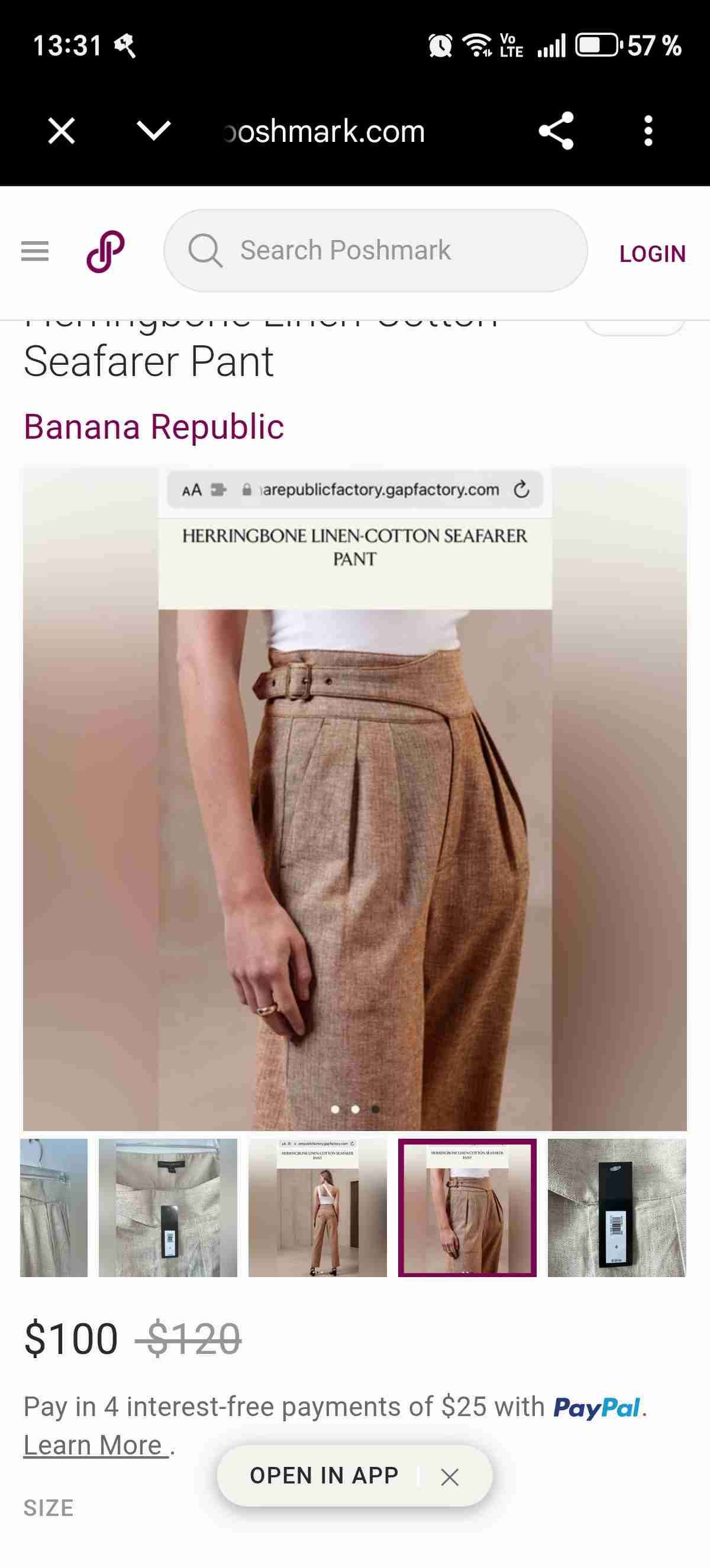 Pantalones Banana Republic - miniatura 5