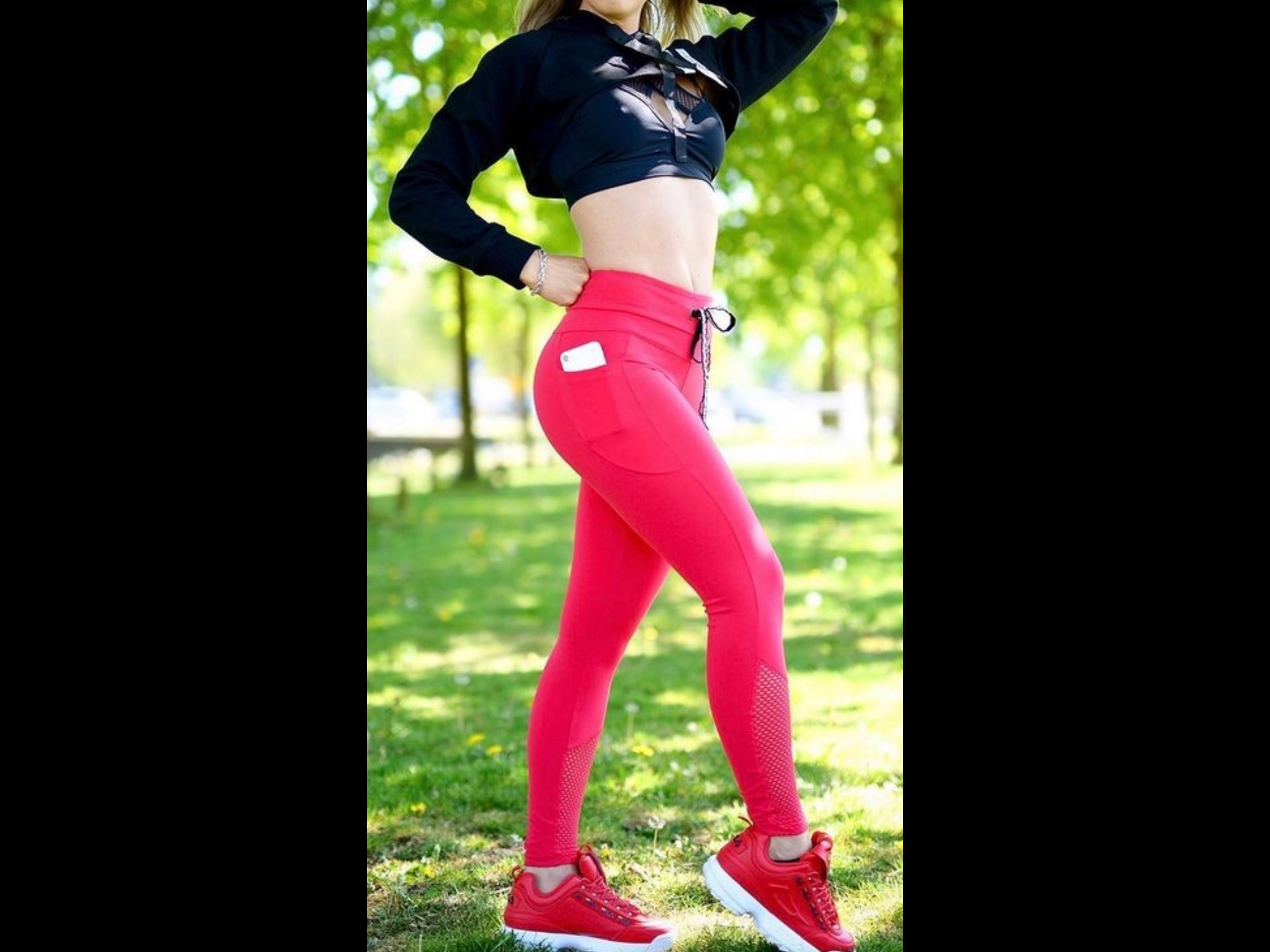 Leggings deportivos rosados