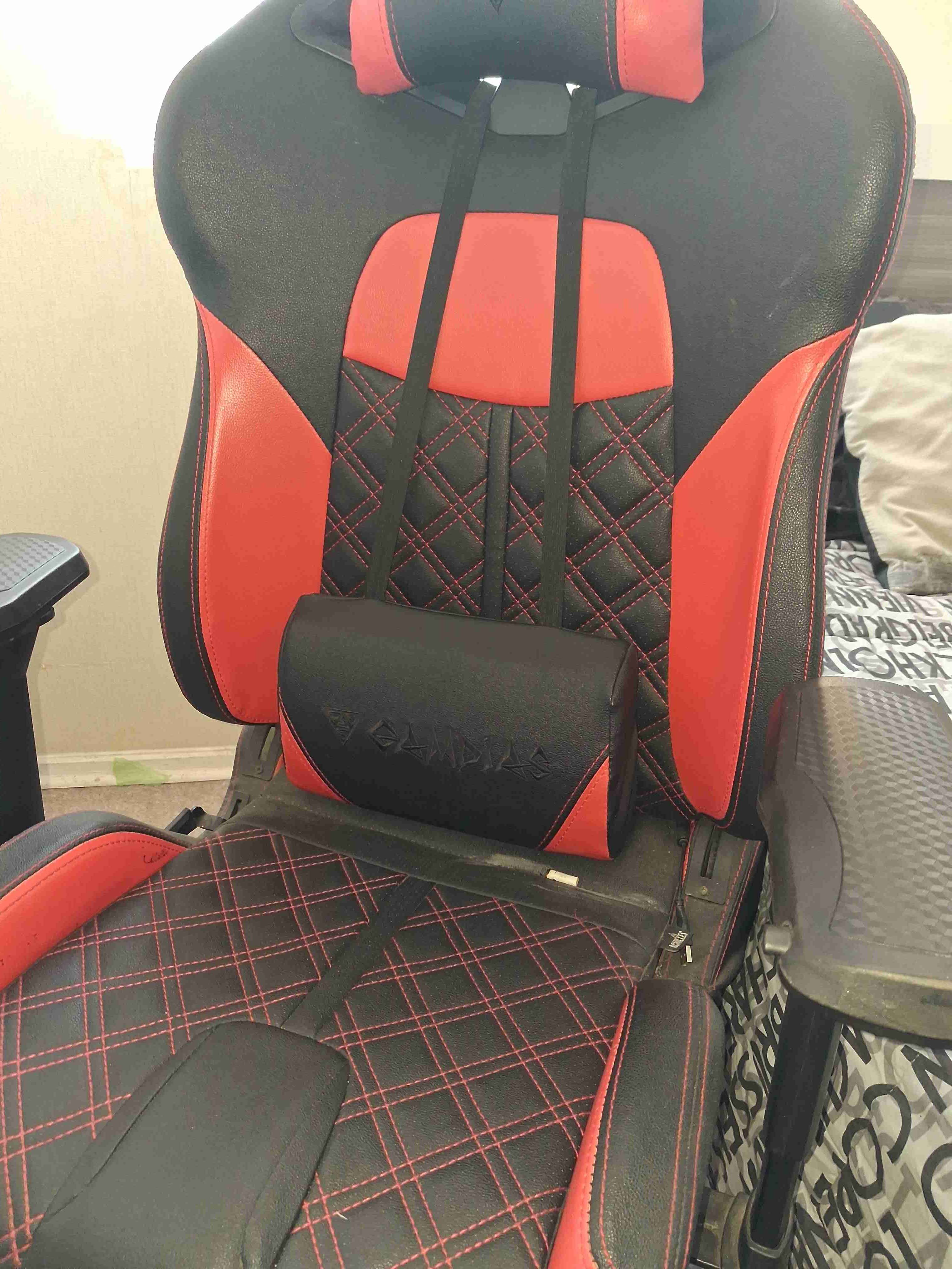 Silla gamer roja y negra - miniatura 2