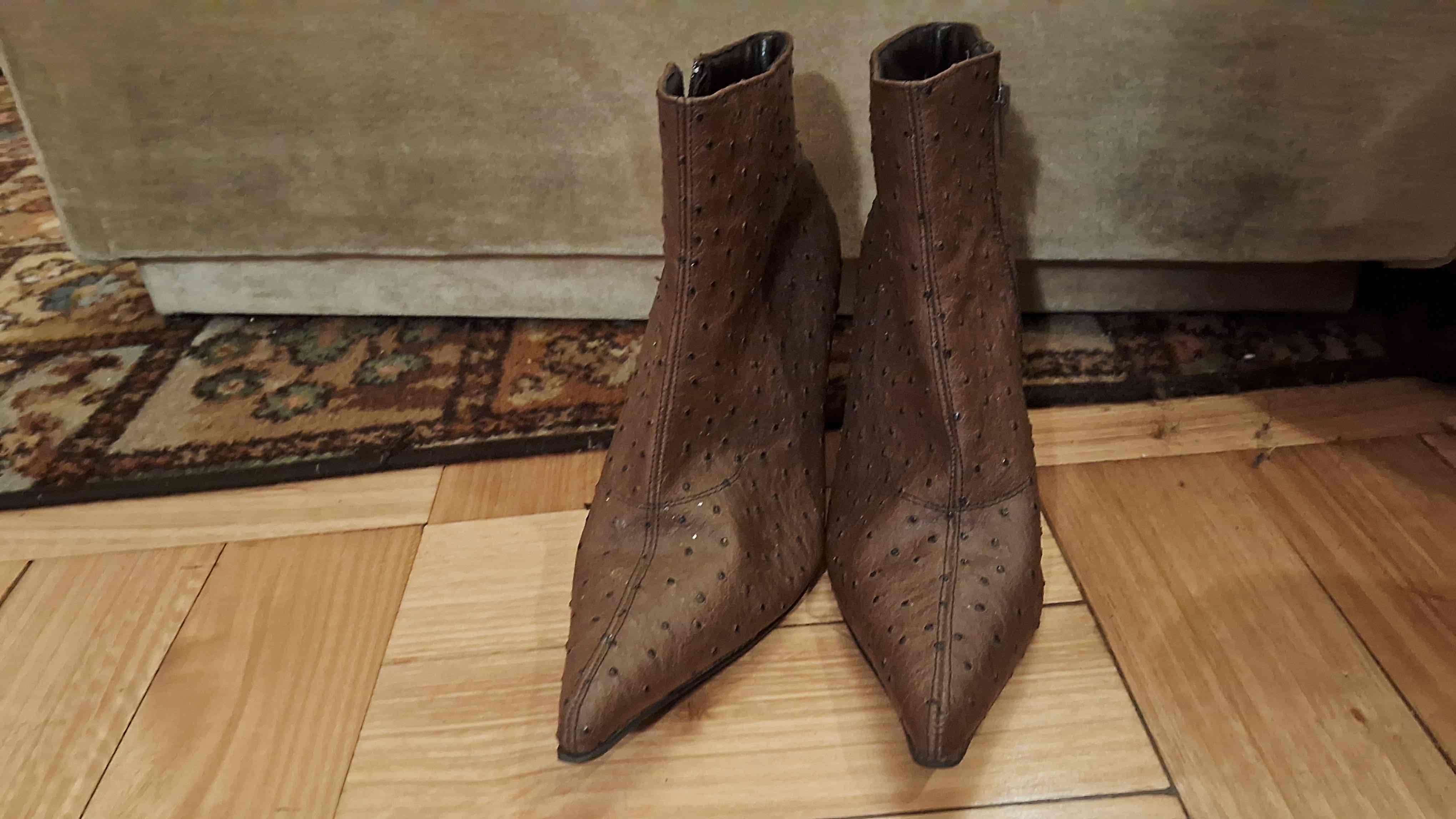 Botines marrones de cuero