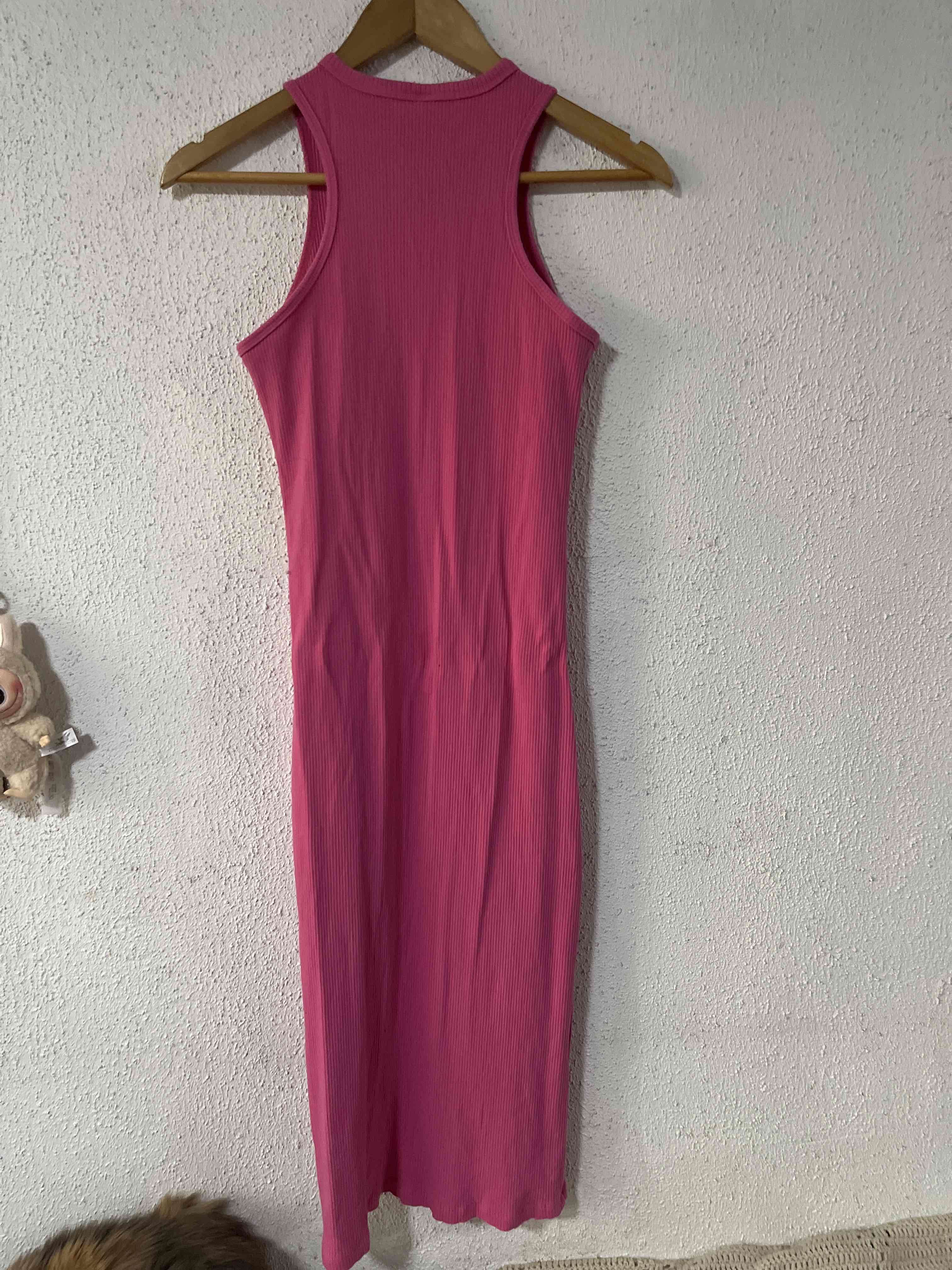 Vestido largo fucsia