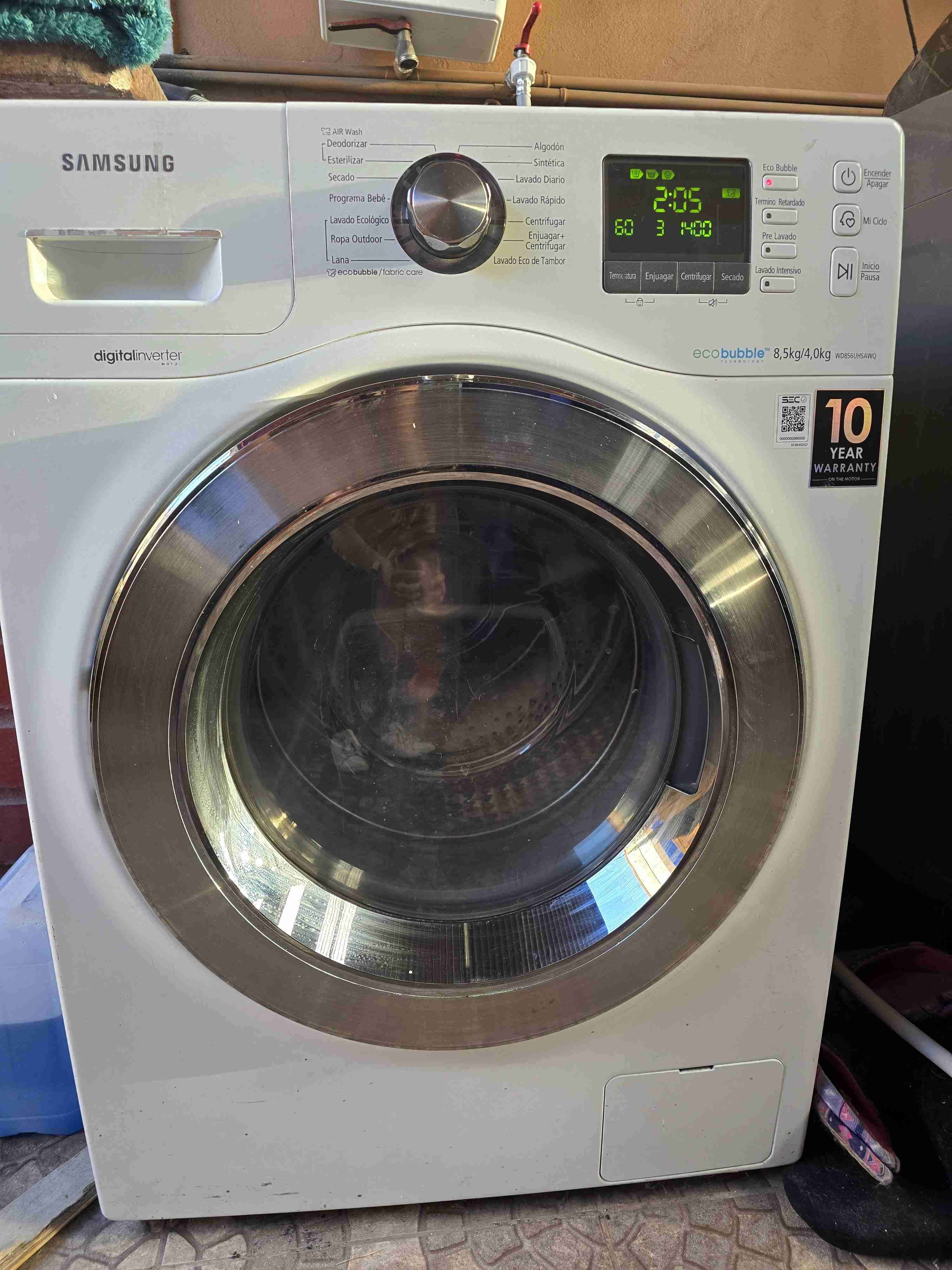 Lavadora y Secadora Samsung EcoBubble 8.5 kg