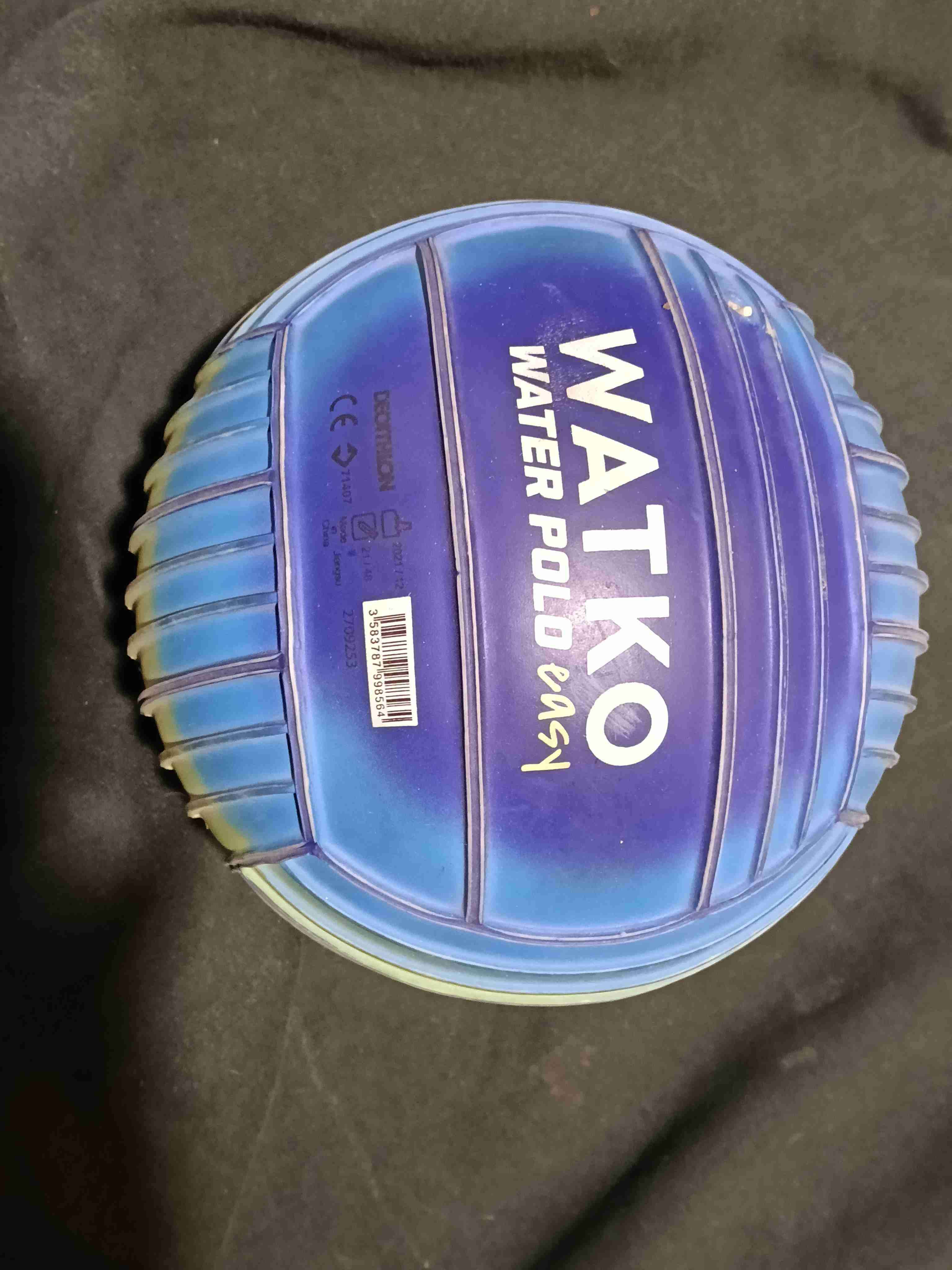 Pelota de waterpolo azul