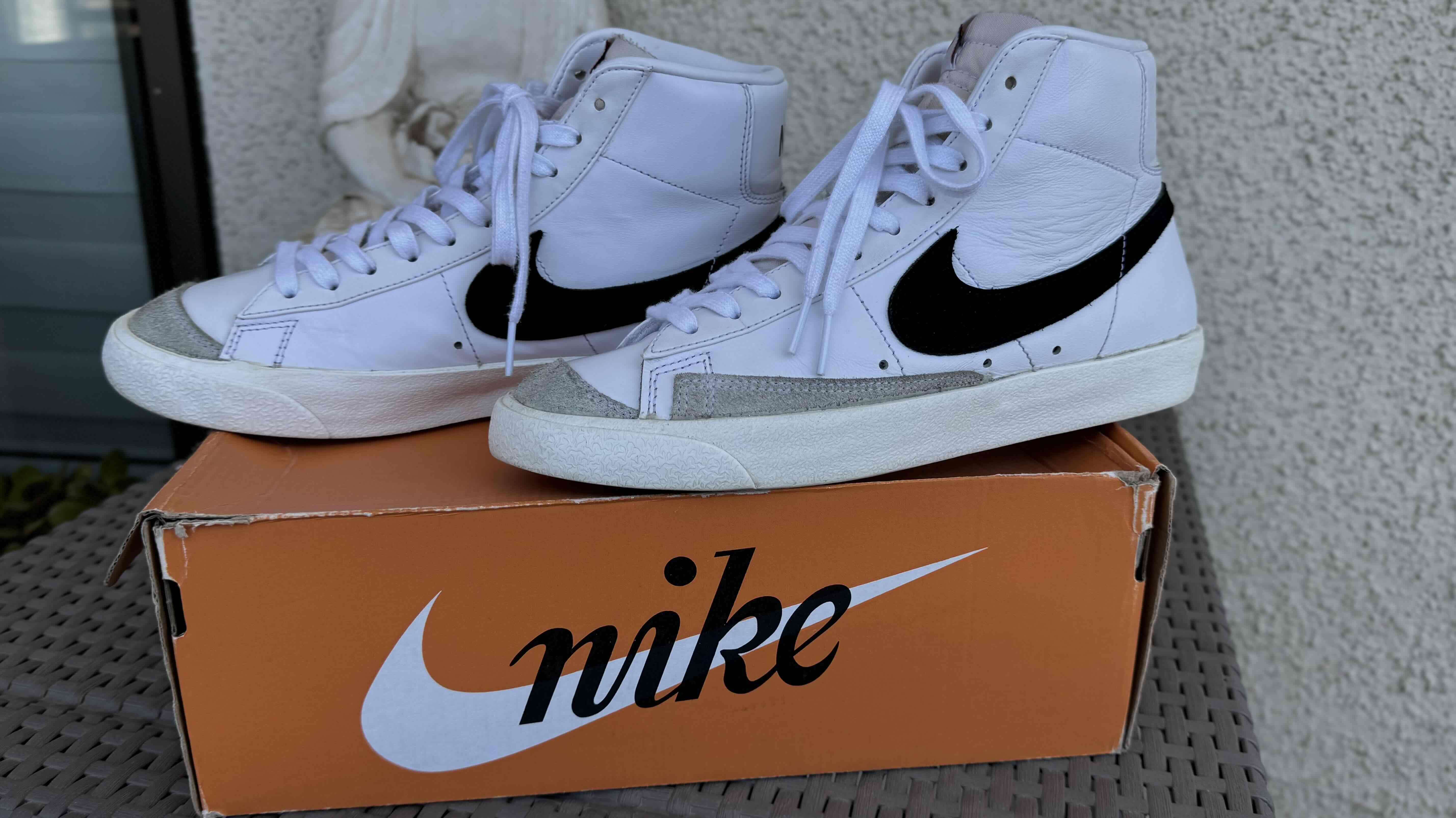 Zapatillas blancas Nike Blazer Mid - miniatura 2