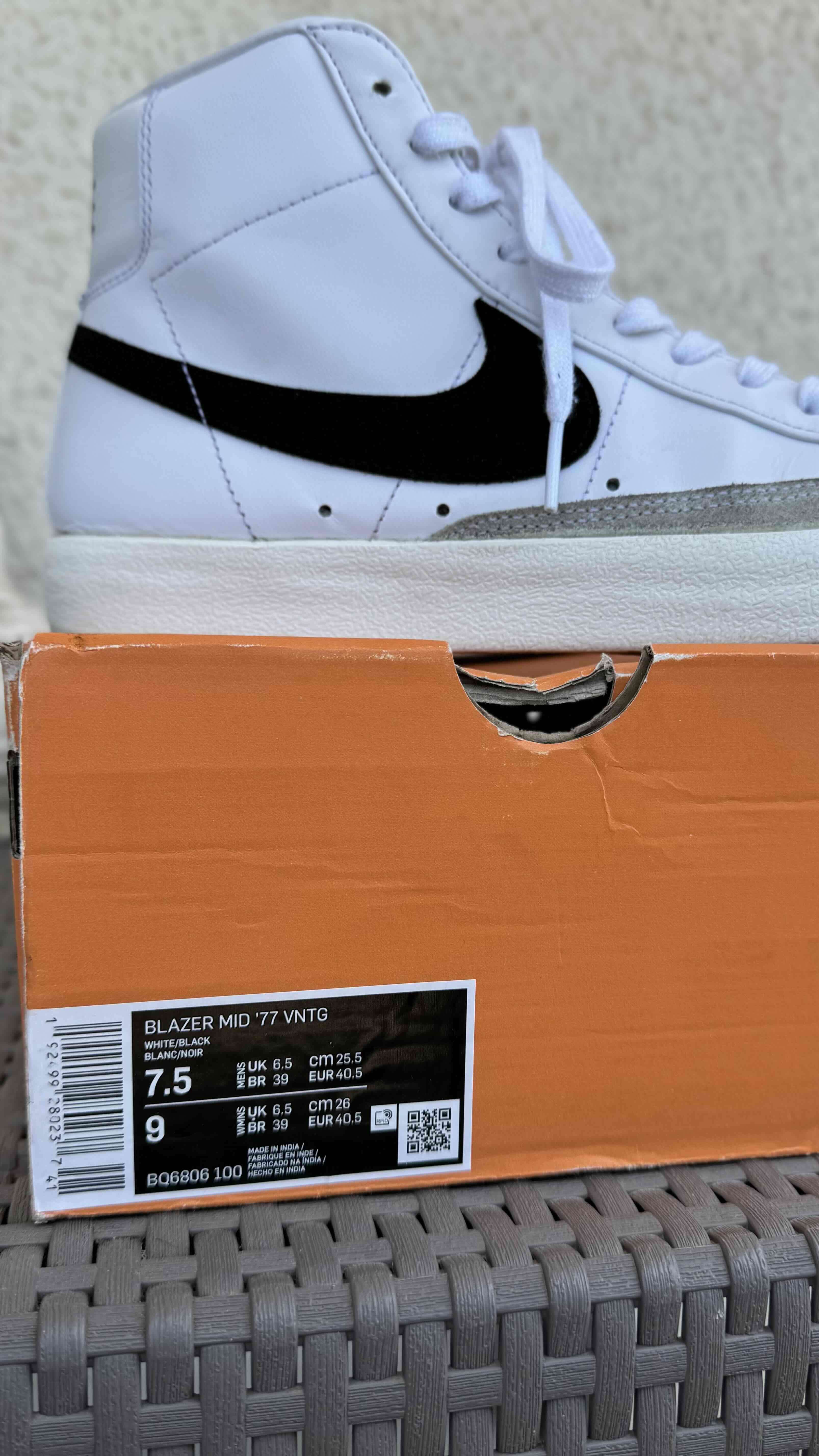 Zapatillas blancas Nike Blazer Mid - miniatura 6