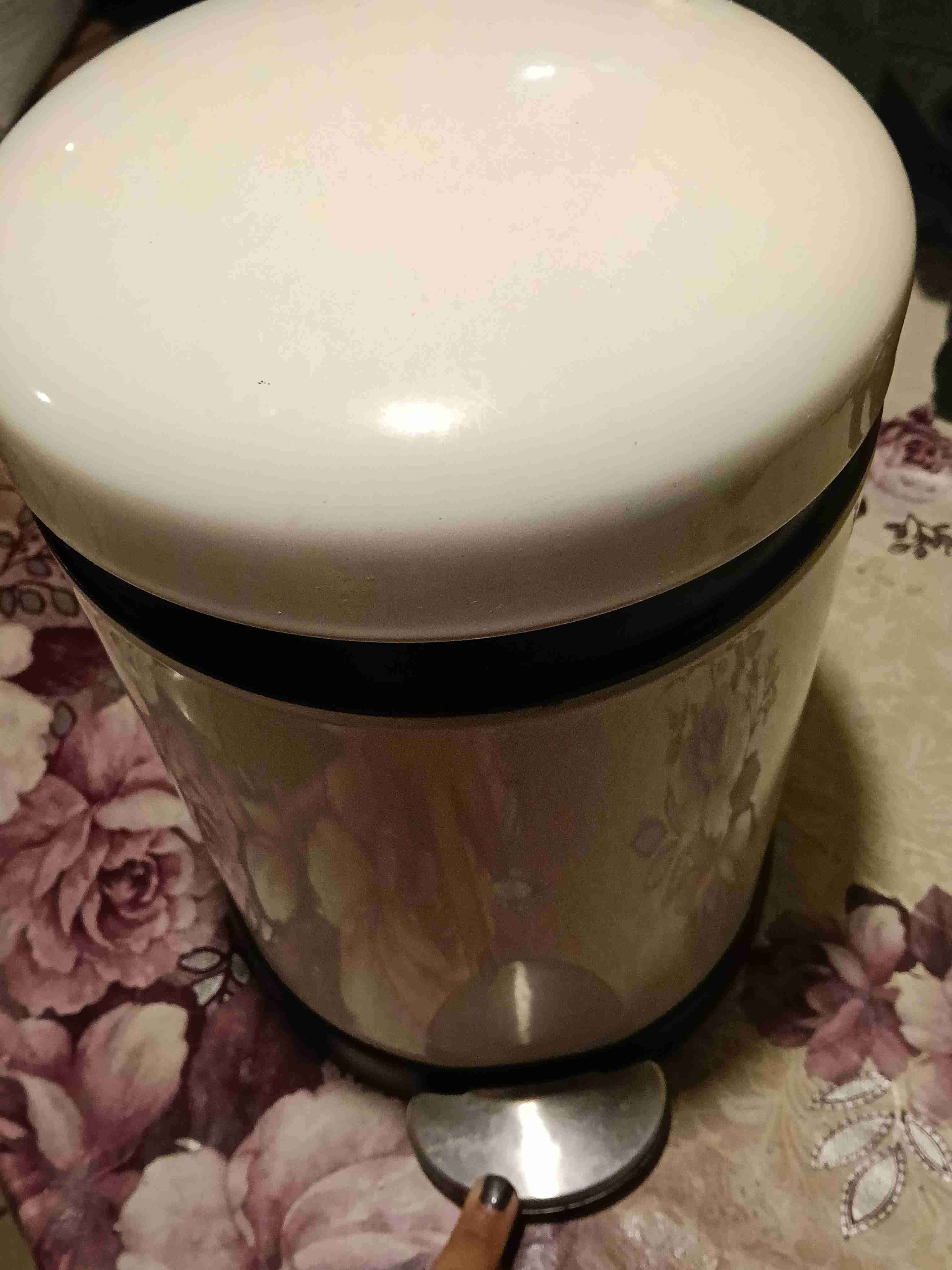 Basurero de pedal blanco - miniatura 2