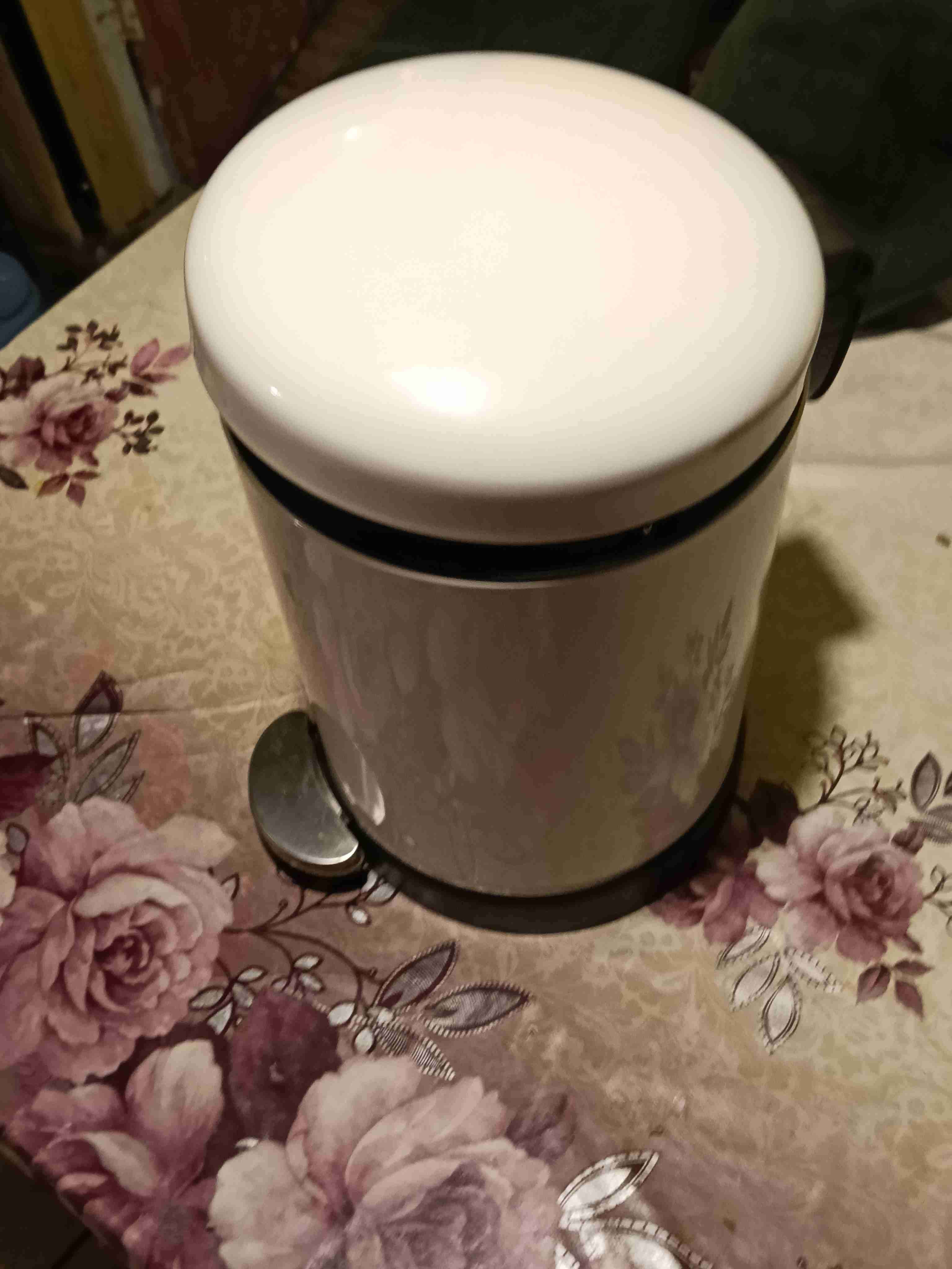 Basurero de pedal blanco - miniatura 5