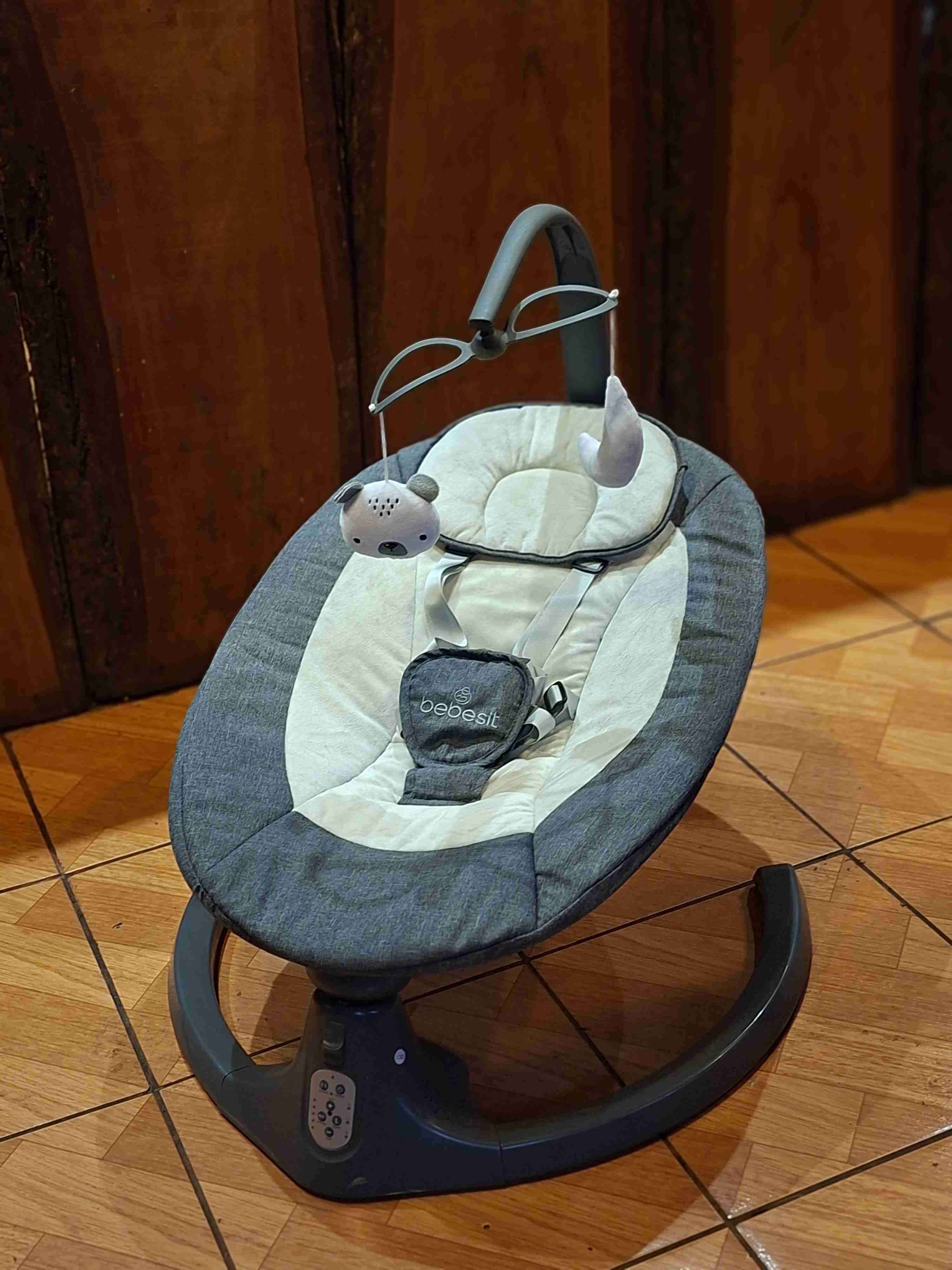 Mecedora de bebé Bebesit gris