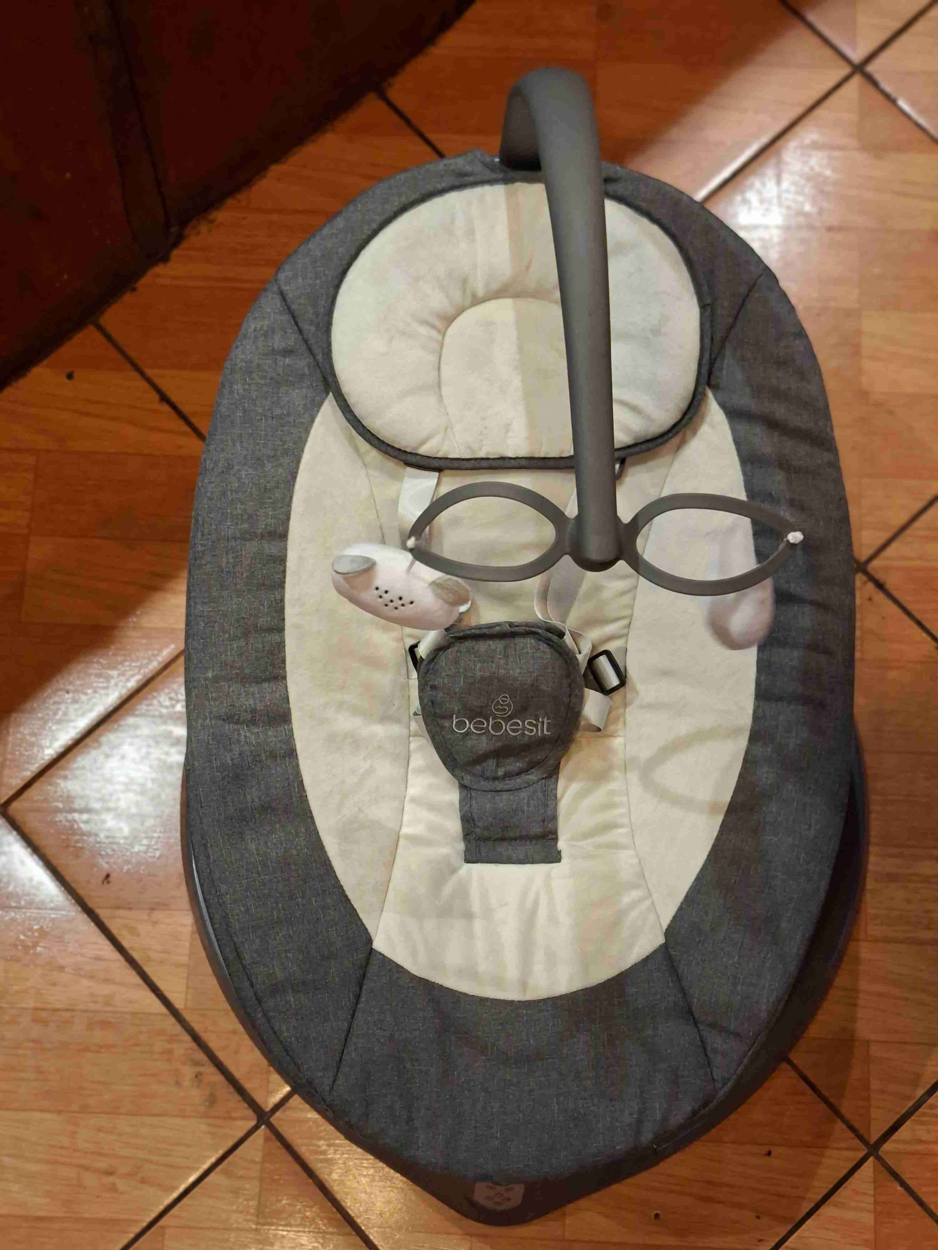 Mecedora de bebé Bebesit gris - miniatura 4