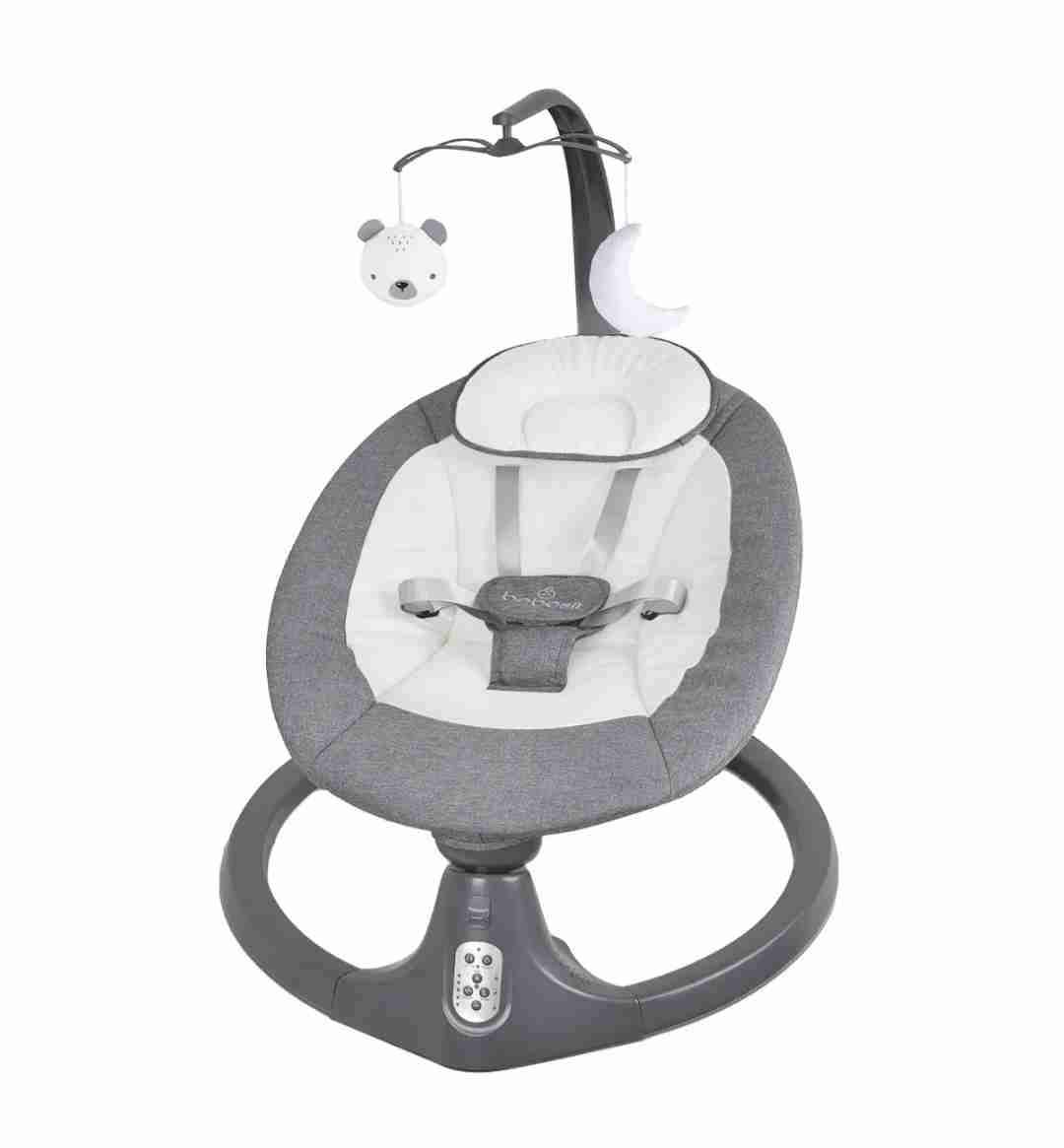 Mecedora de bebé Bebesit gris - miniatura 5