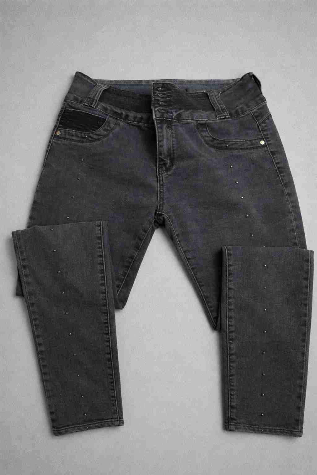 Jeans negros casuales - miniatura 4