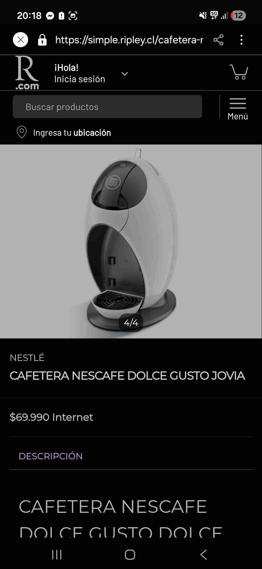 Cafetera de cápsulas blanca - miniatura 3