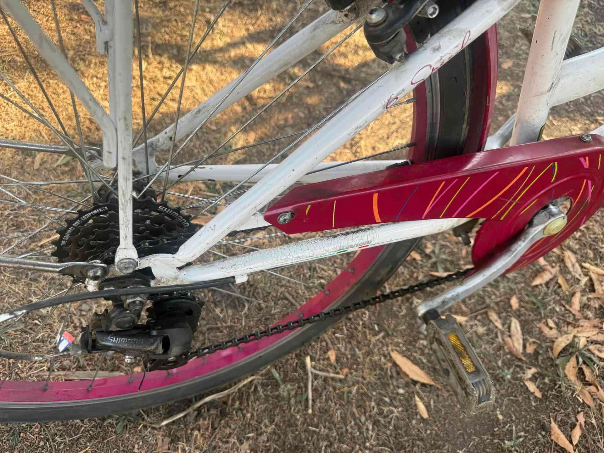 Bicicleta urbana blanca Bianchi aro 26 - miniatura 6
