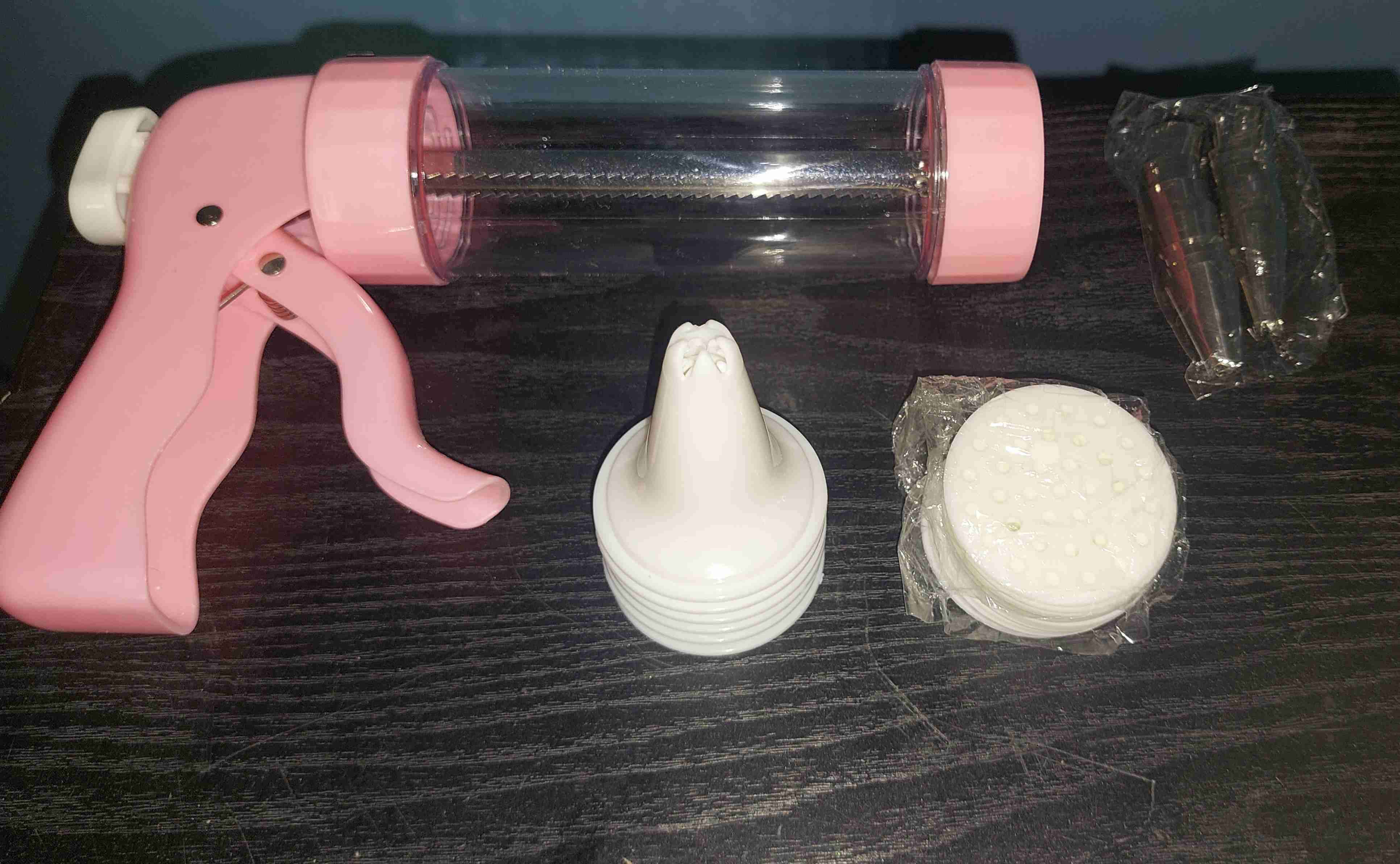 Pistola de galletas rosa - miniatura 2