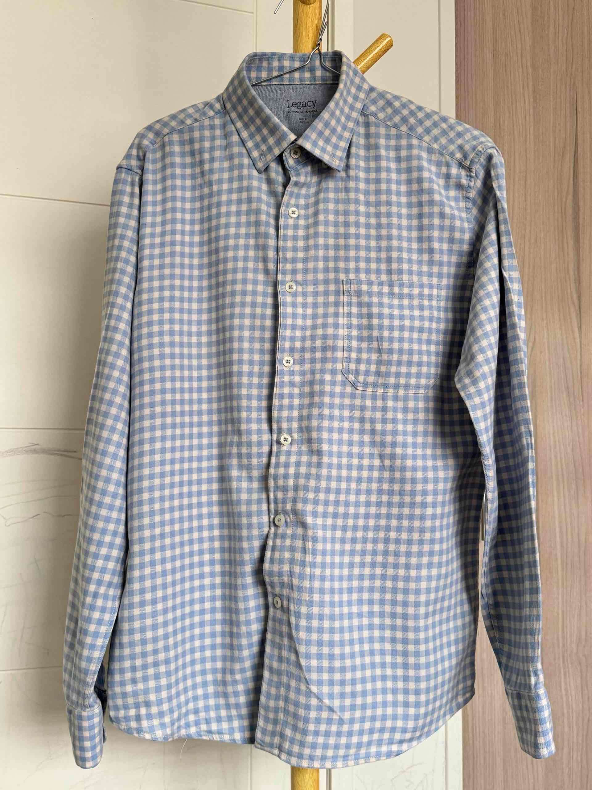 Camisa a cuadros azul Legacy