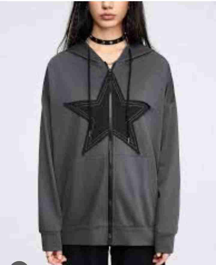 Polerón gris con estrella estampada - miniatura 2