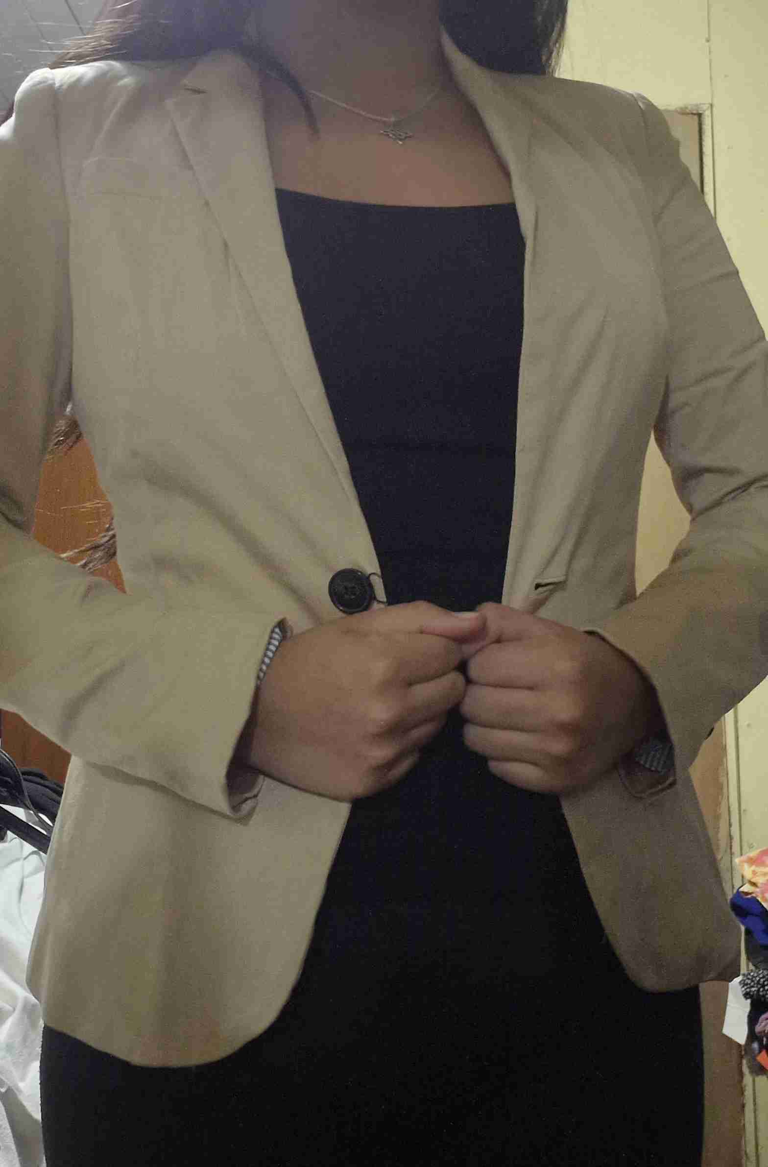 Blazer beige Zara Basic - miniatura 5