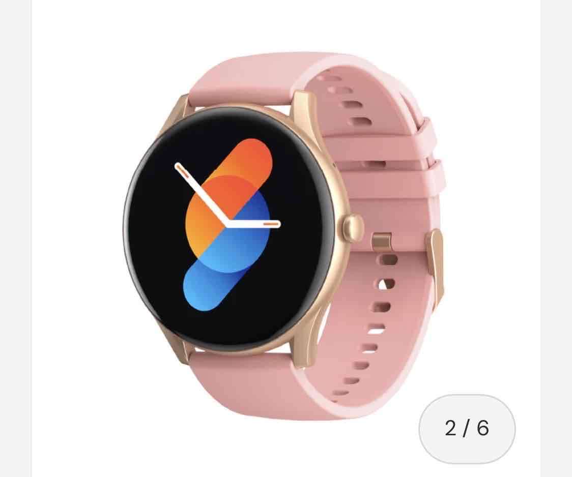 Reloj inteligente con correa rosa - miniatura 2