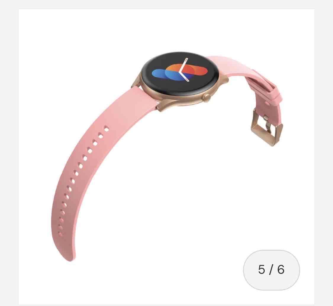 Reloj inteligente con correa rosa - miniatura 3