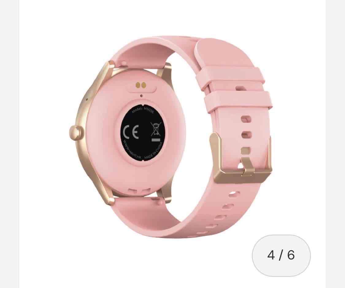 Reloj inteligente con correa rosa - miniatura 4