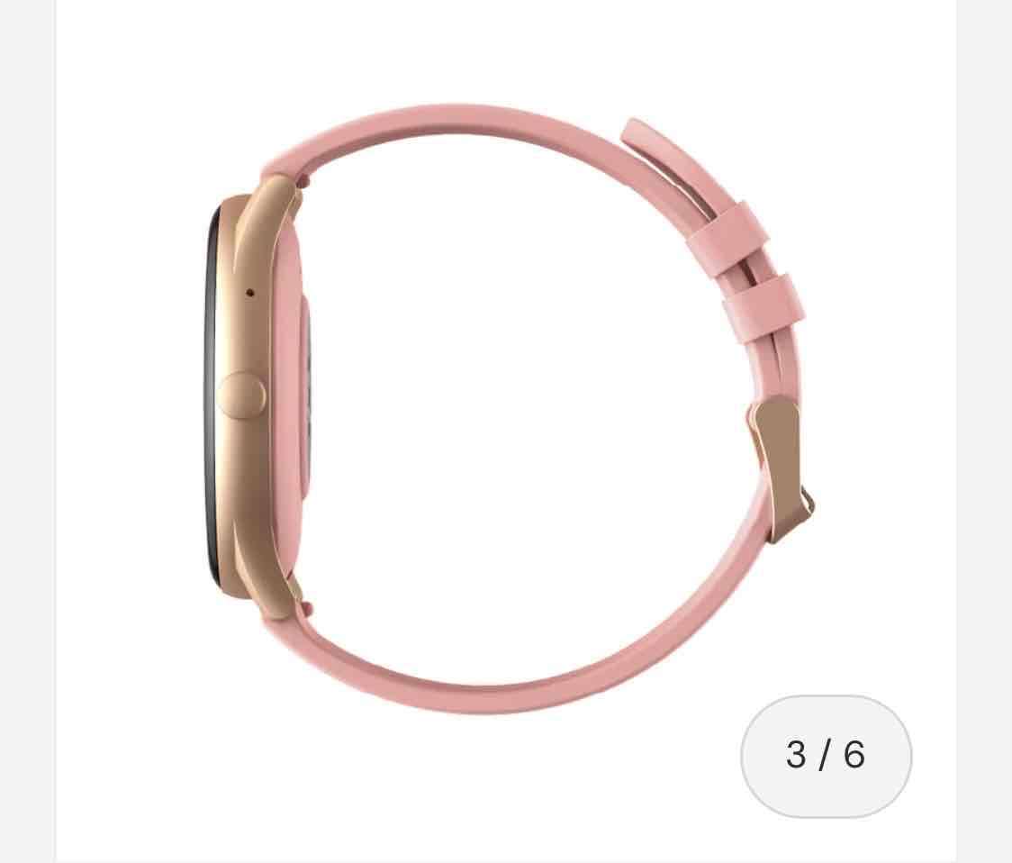 Reloj inteligente con correa rosa - miniatura 5