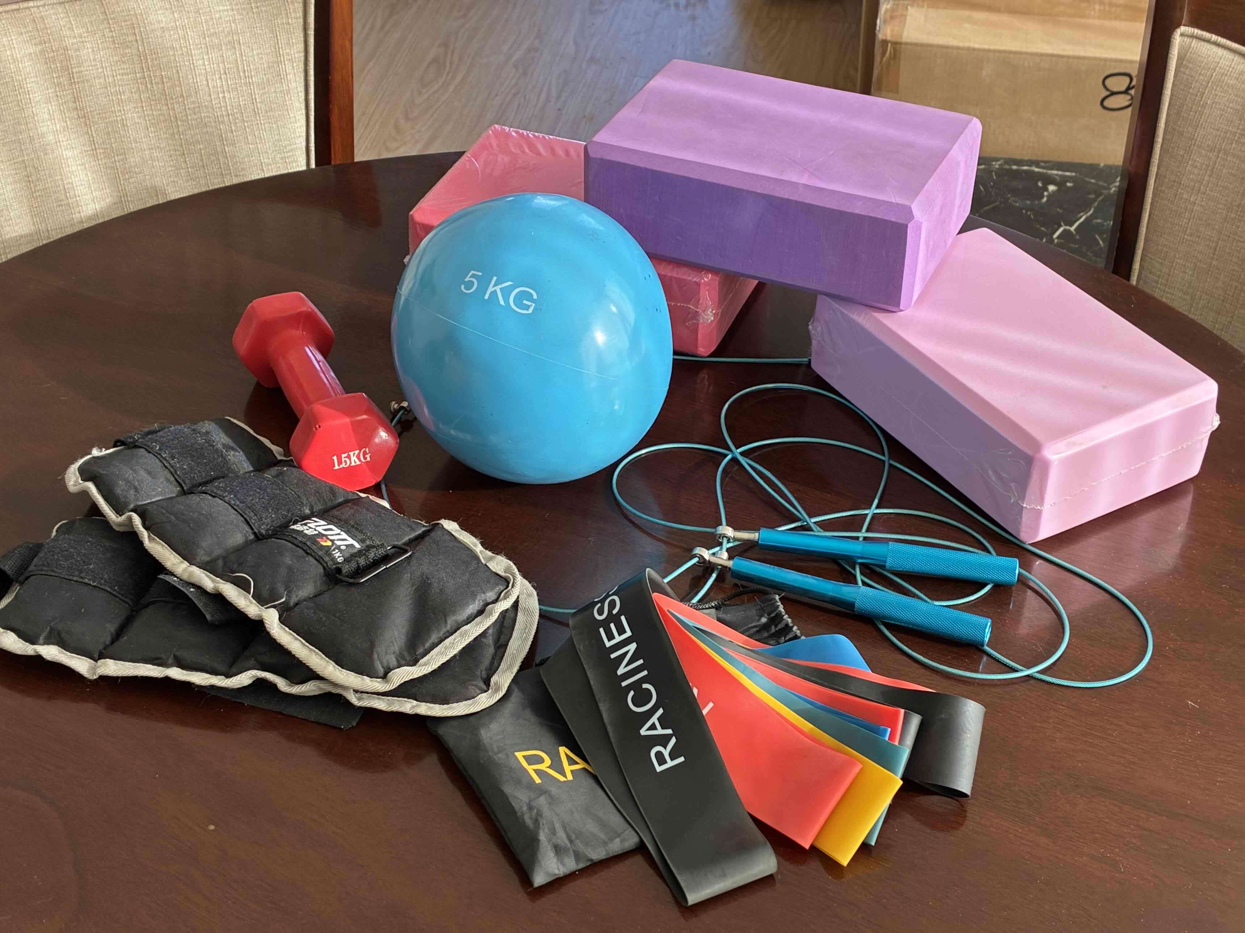 Set de accesorios de ejercicio