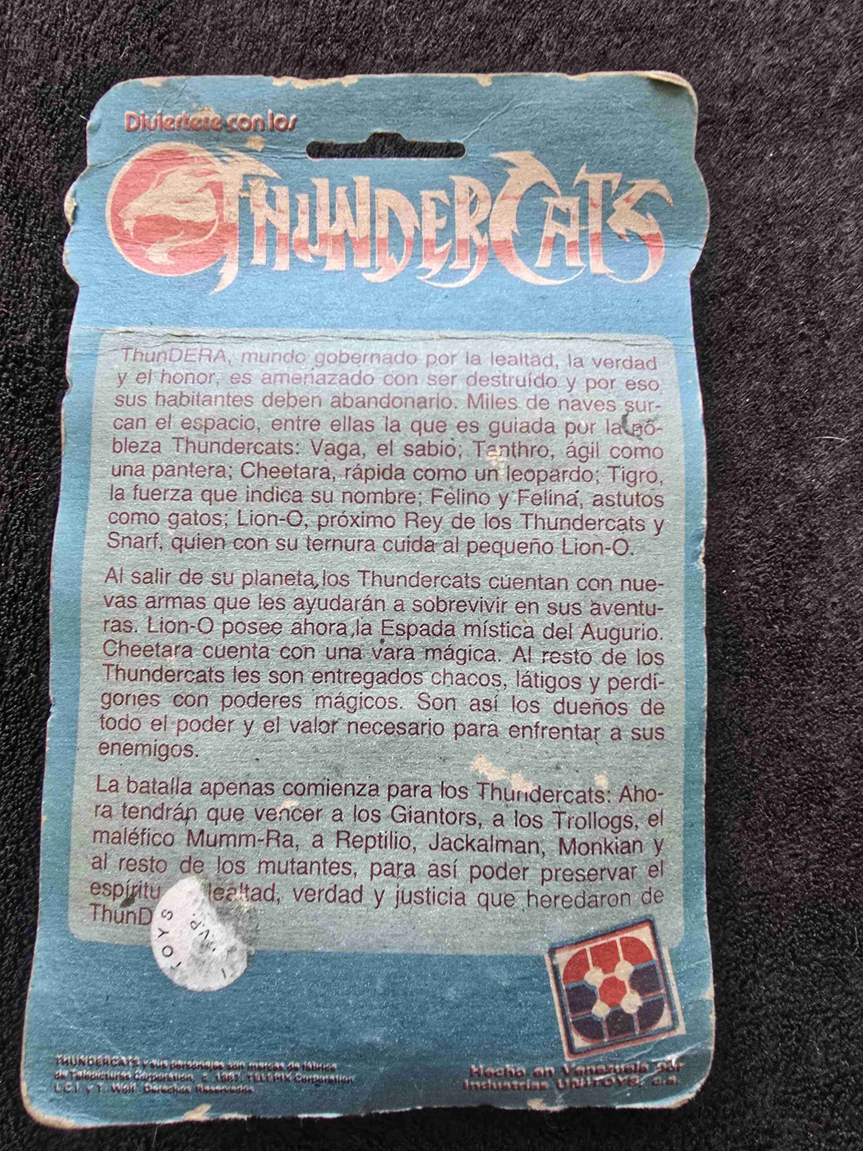Figura vintage Lion-O Thundercats 1986 - miniatura 6