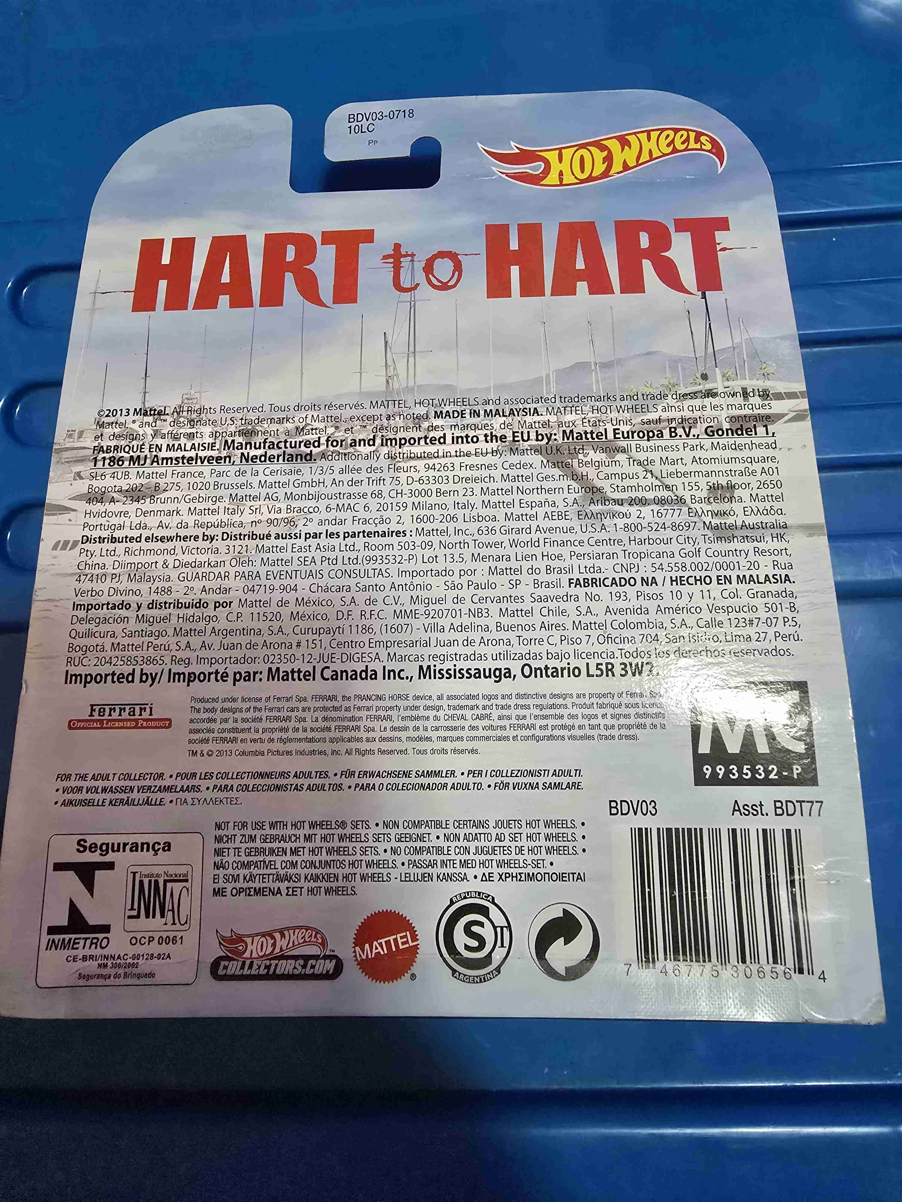 Autito Vintage Ferrari Dino 246 GTS Hot Wheels - miniatura 5