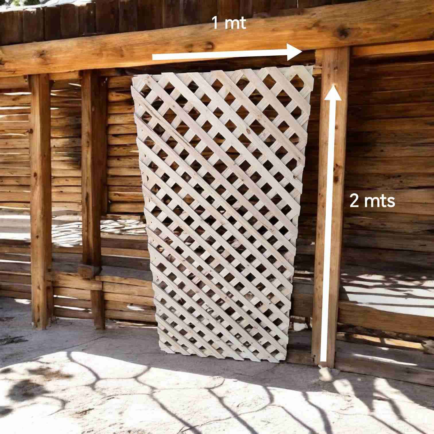 Enrejado de madera para jardín