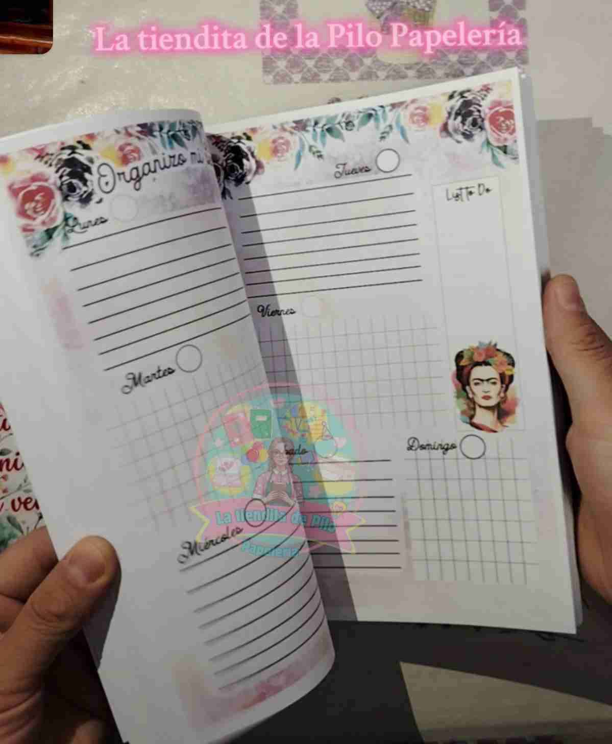 Agenda Frida Kahlo personalizada. - miniatura 4